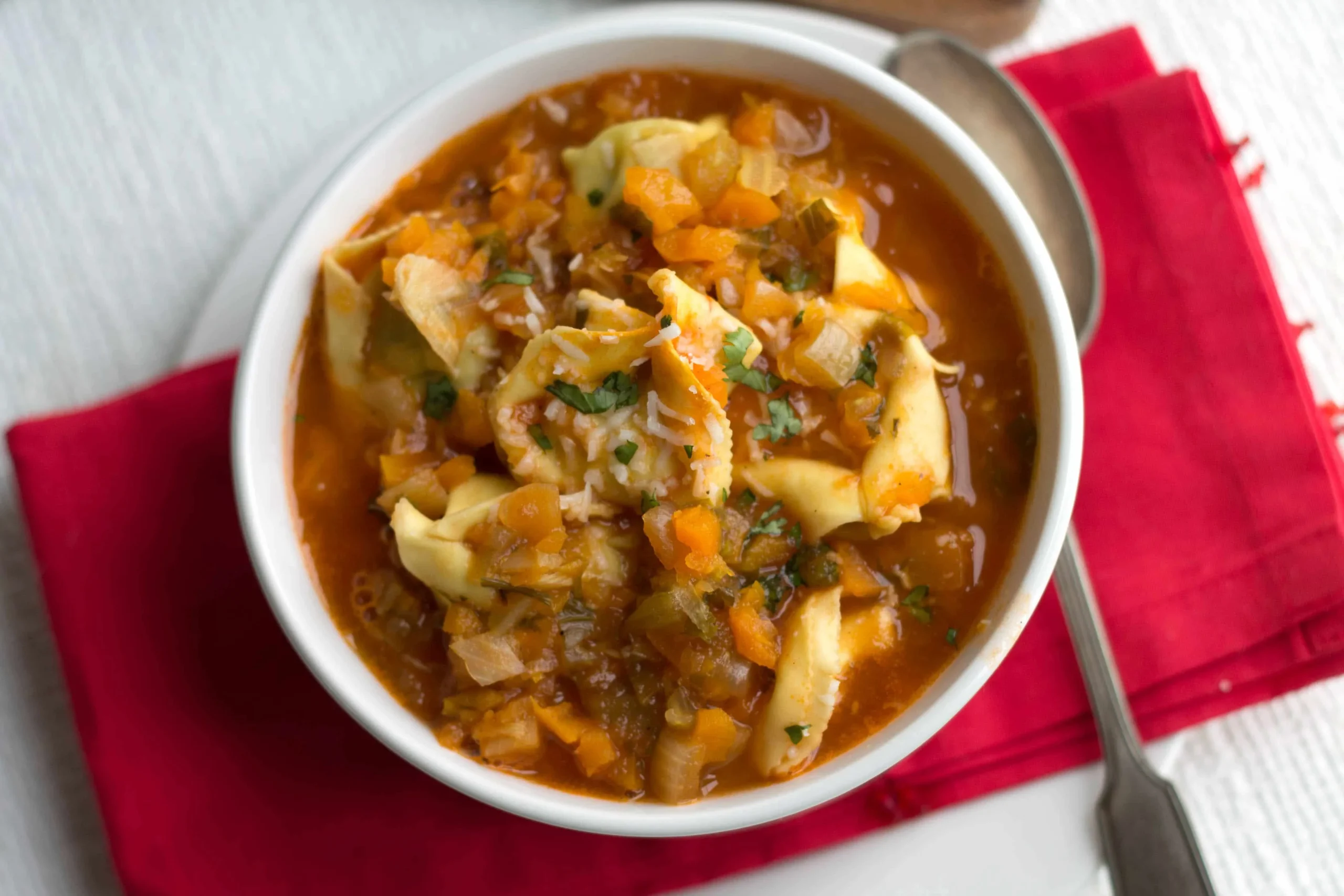 Quick Hearty Tortellini Vegetable Soup