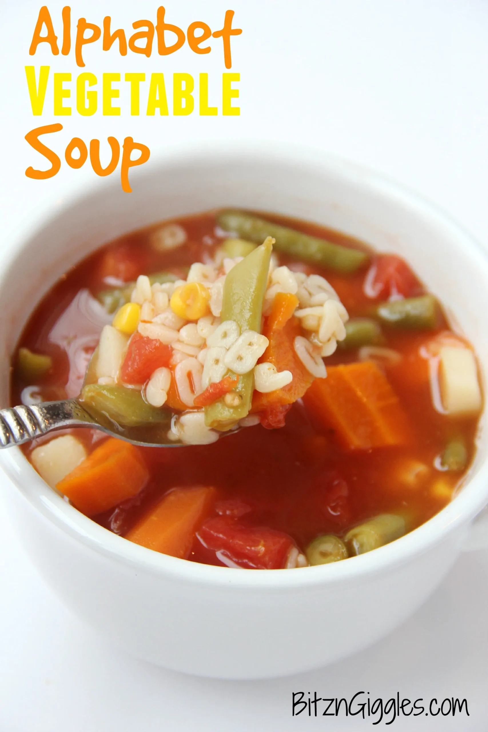 Quick Kid Friendly Alphabet Soup with Hidden Veggies