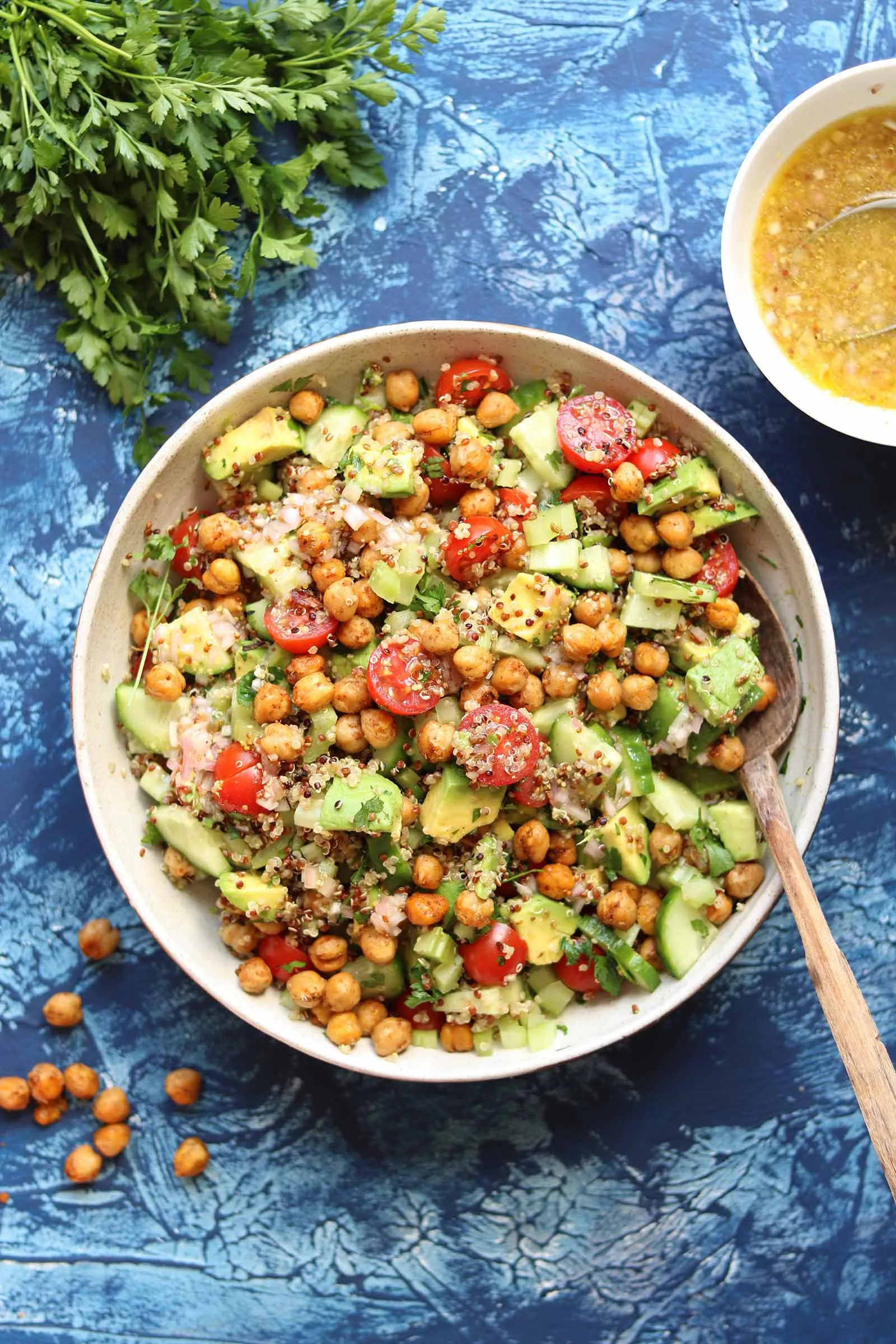 Quinoa and Avocado Chimichurri Salad for Food Bloggers Against Hunger