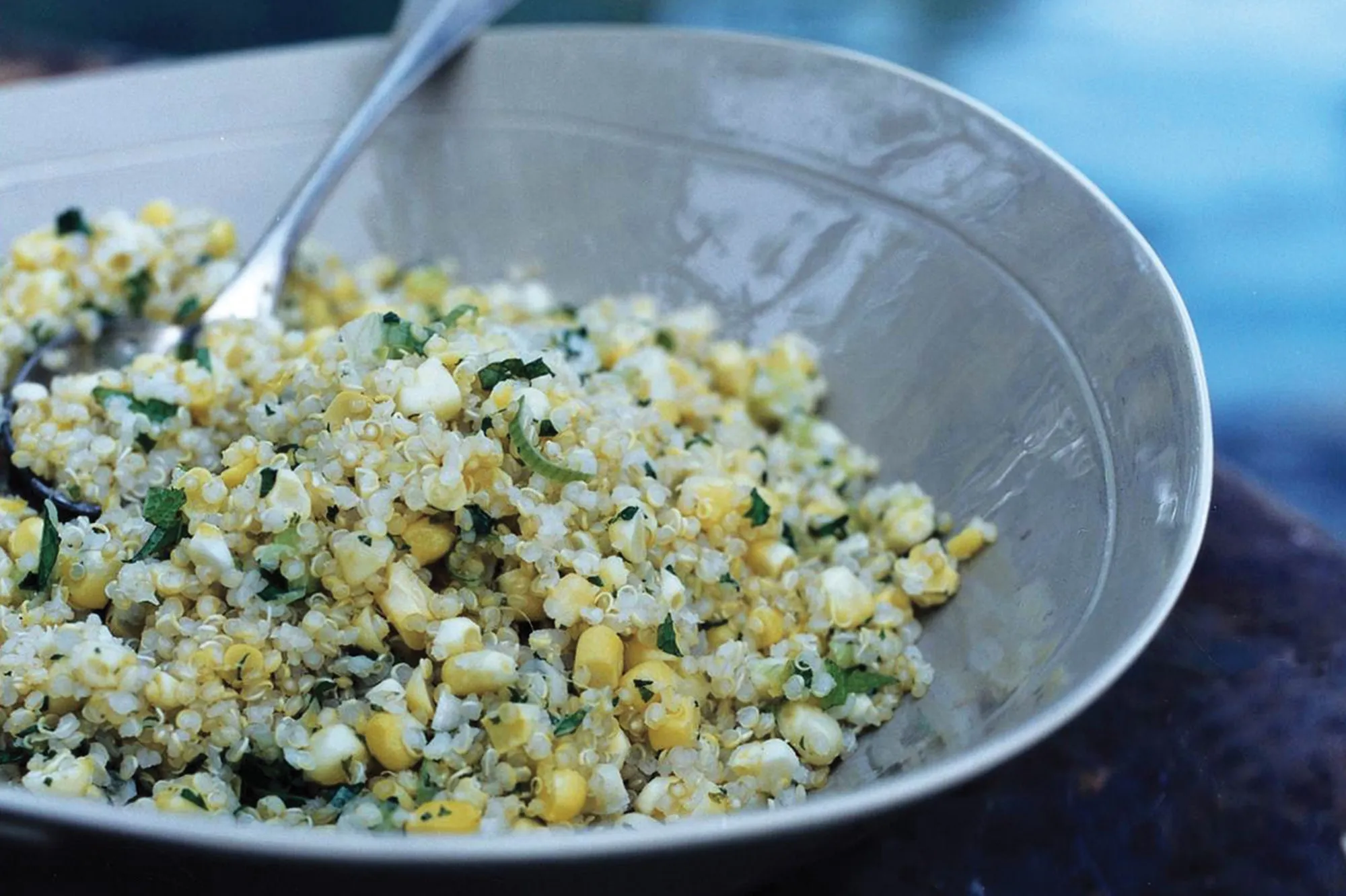 Quinoa with Corn and Scallions