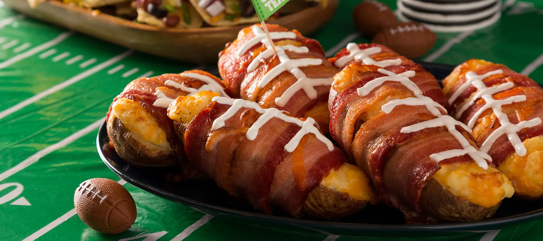 Rachel Ray's Bacon Wrapped Potato Skins