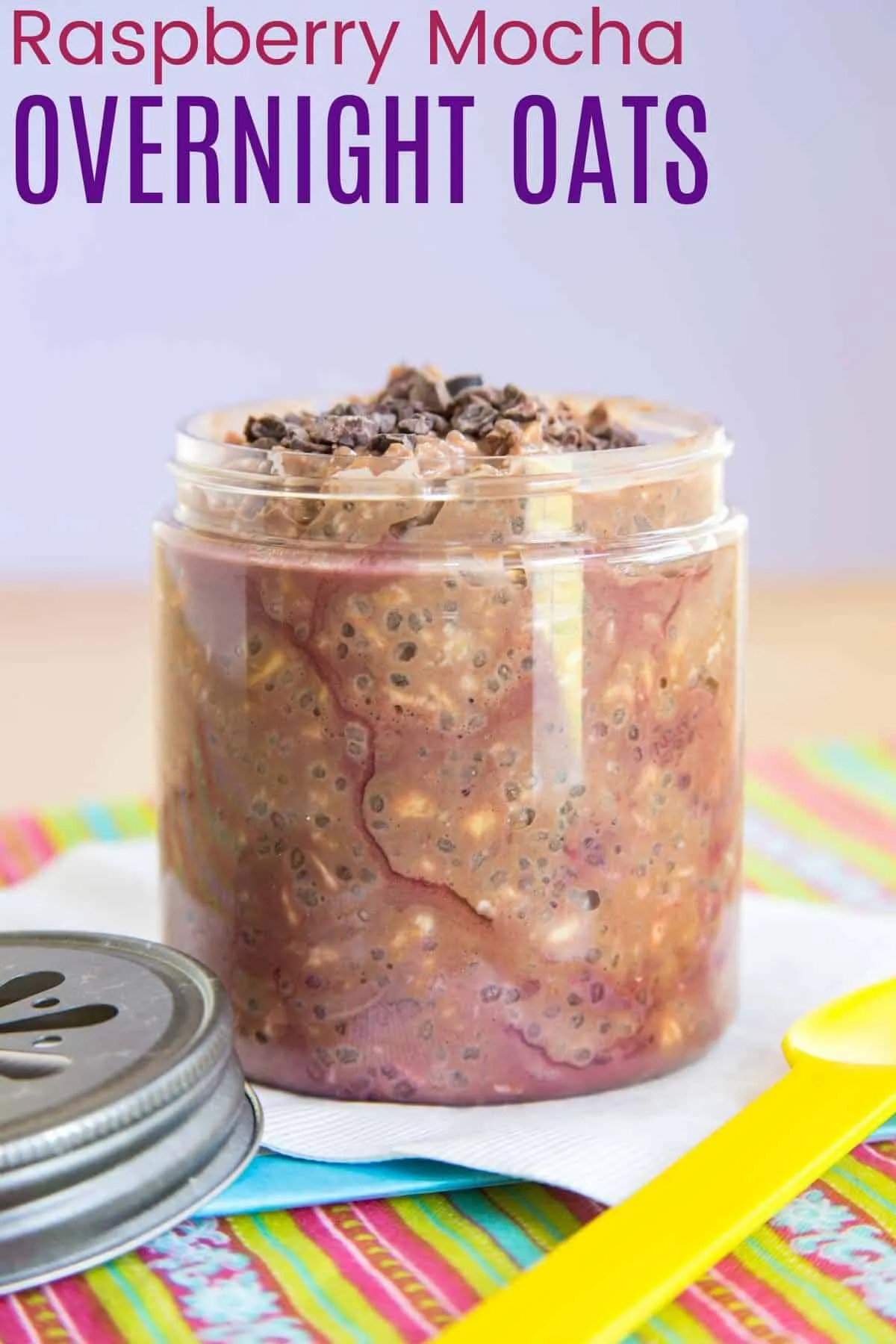 Raspberry Mocha Latte Overnight Oats