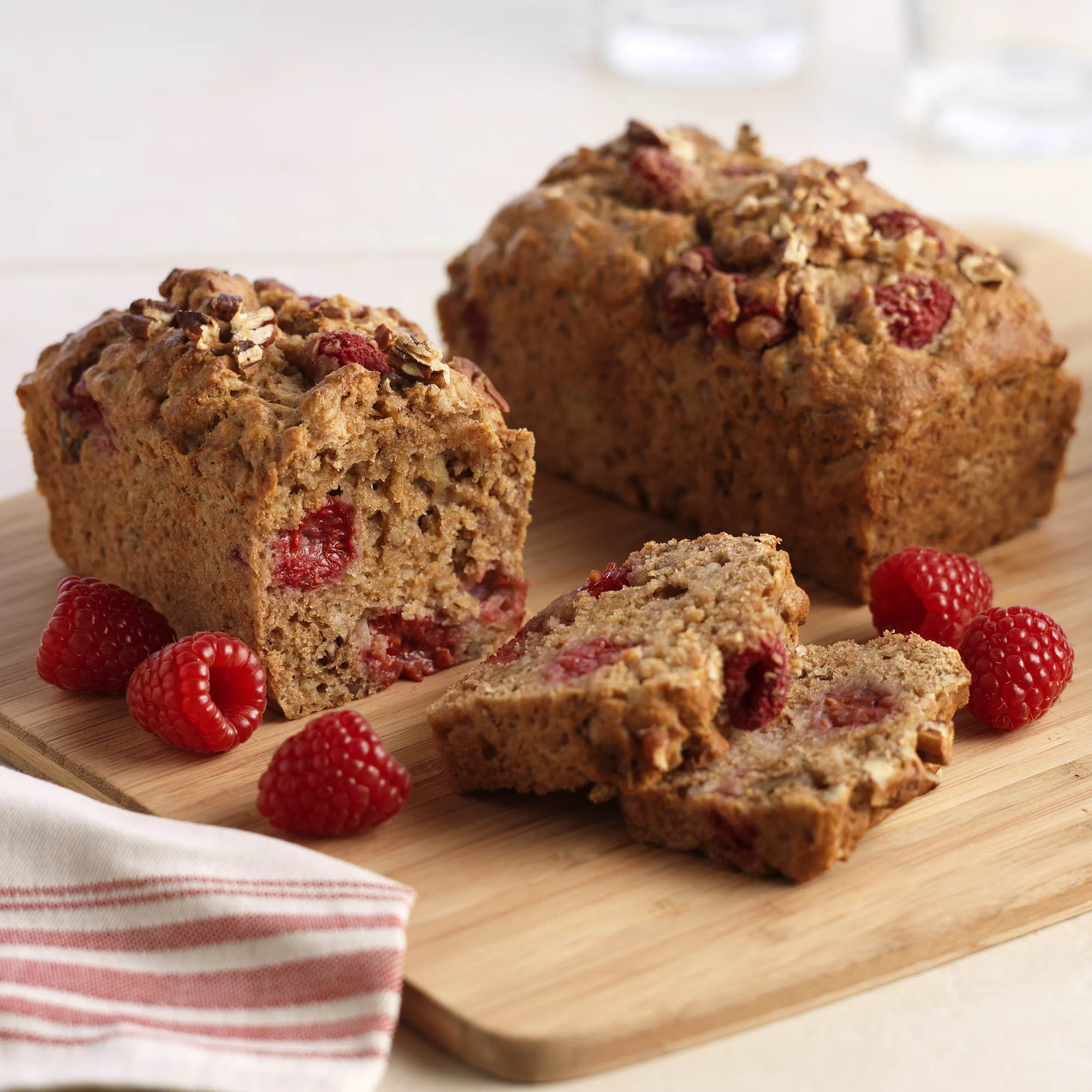 Raspberry Pecan Honey Bread
