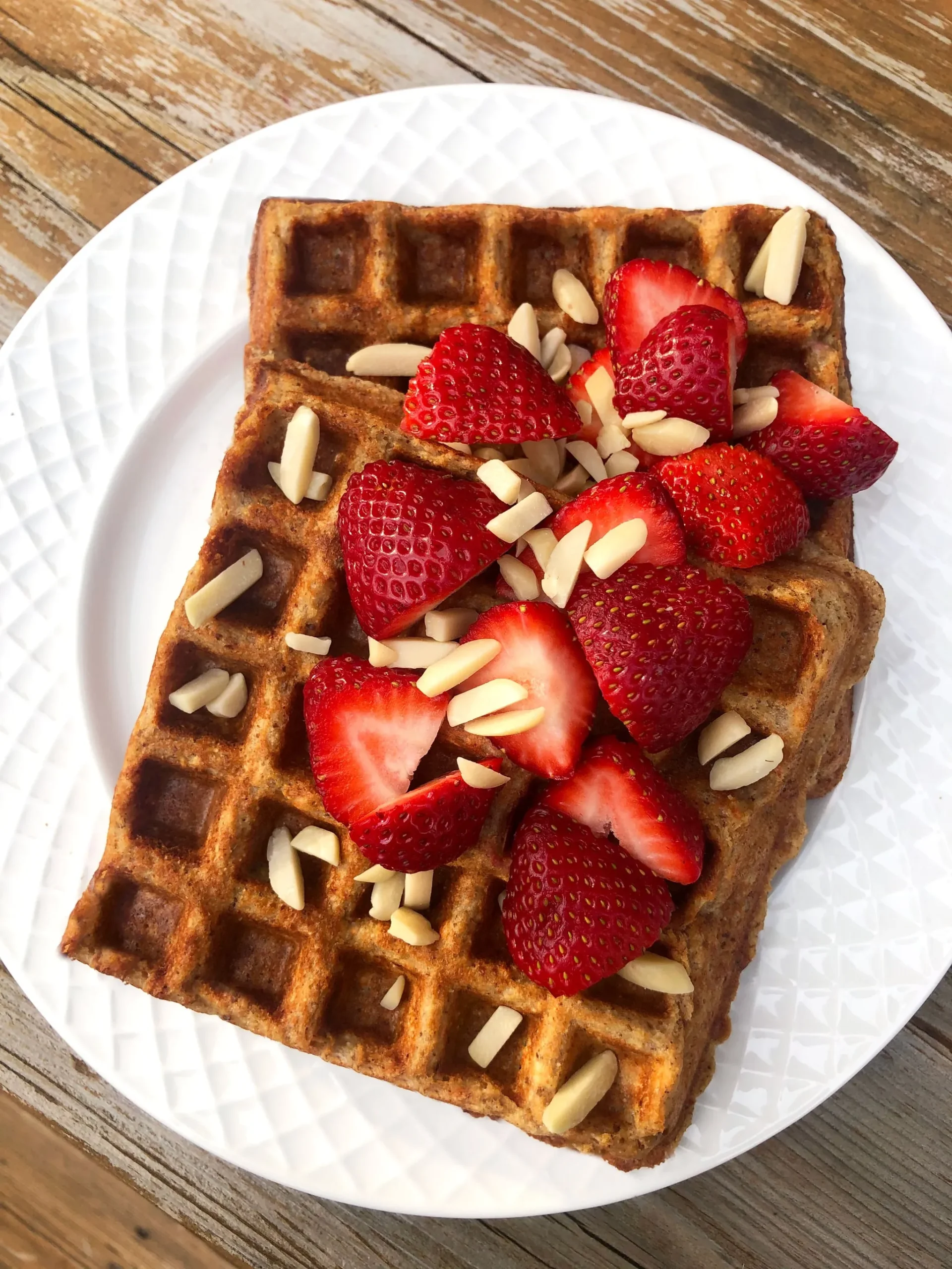 Raspberry Pecan Vegan Waffles