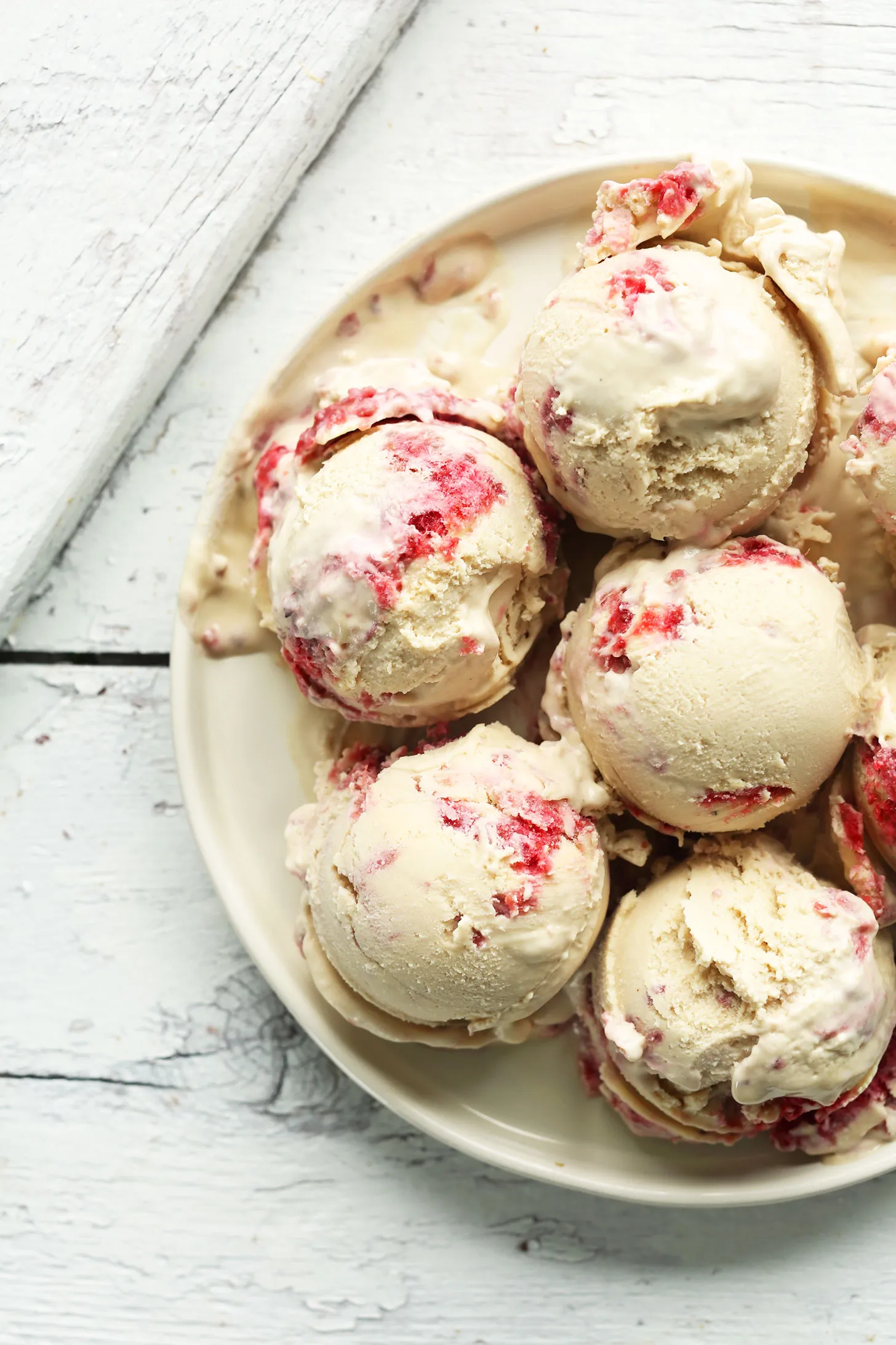 Raspberry Ripple Coconut Ice Cream