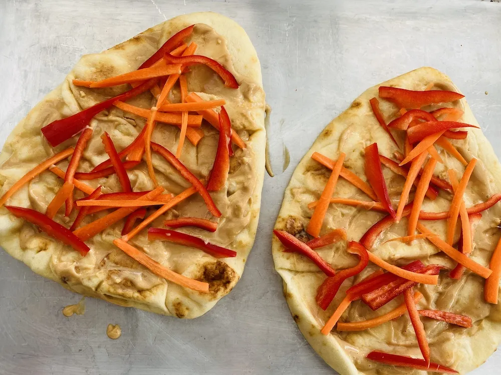 Red Thai Chicken Naan
