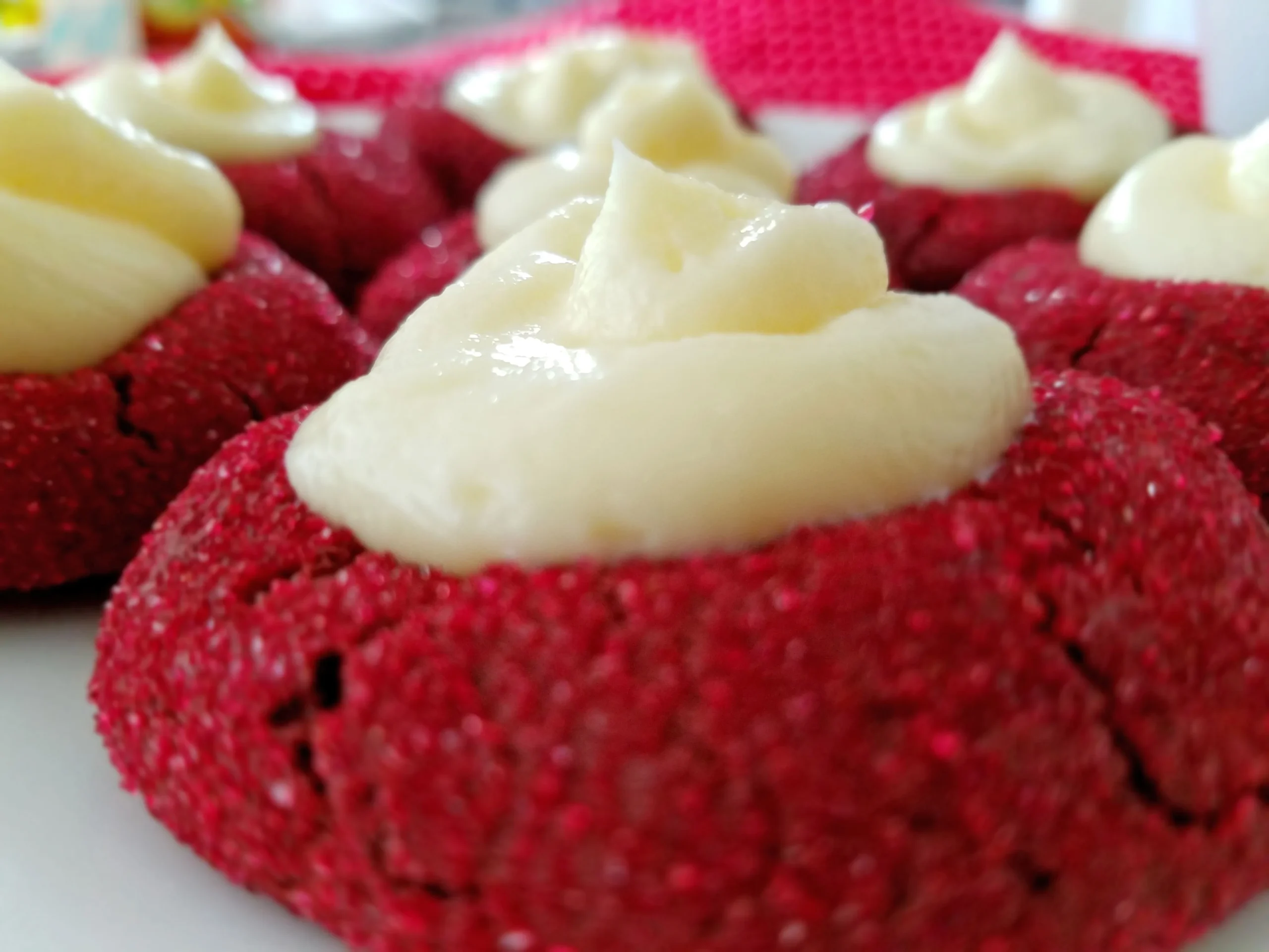Red Velvet Ebelskivers with Cream Cheese Filling