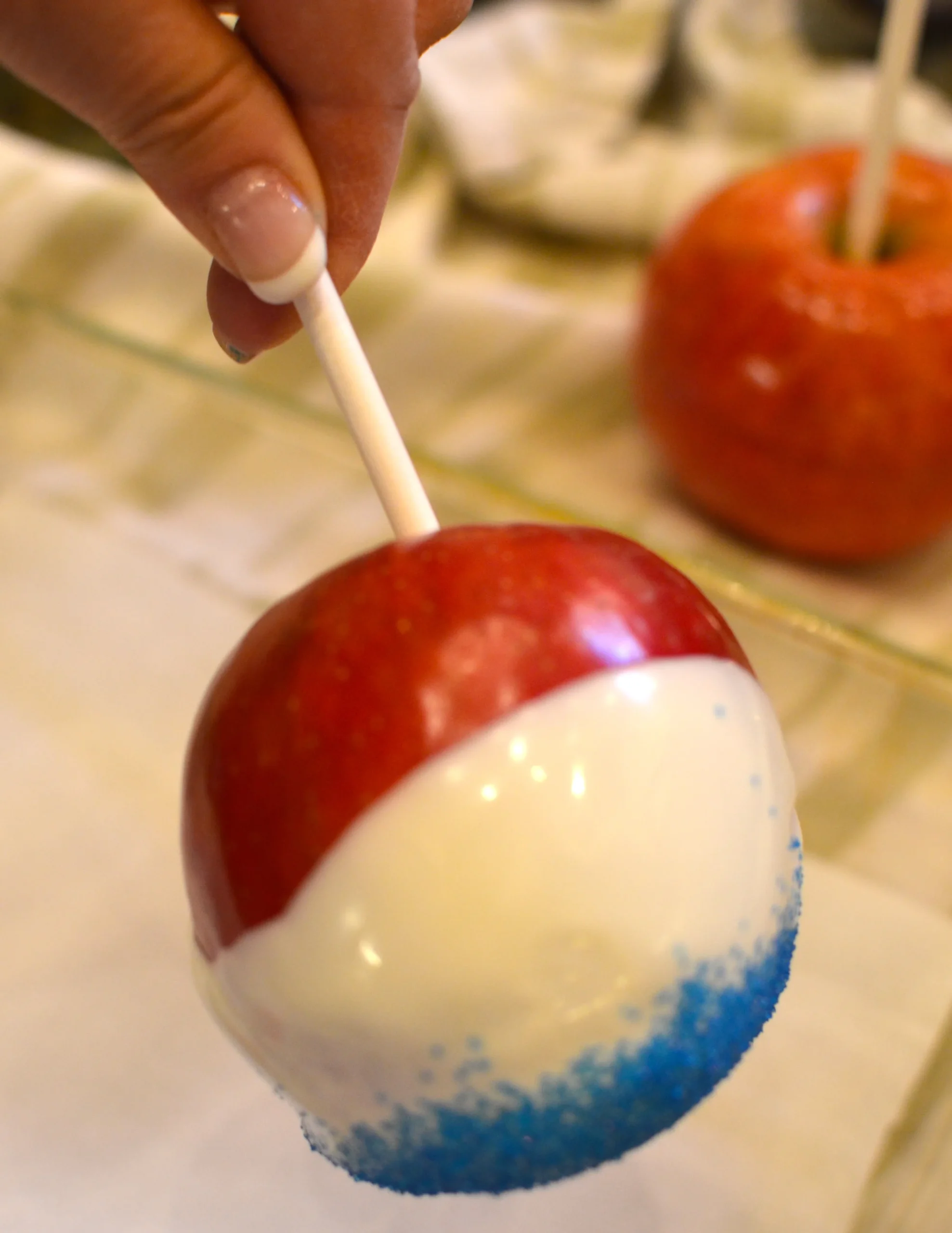 Red White and Blue Apples