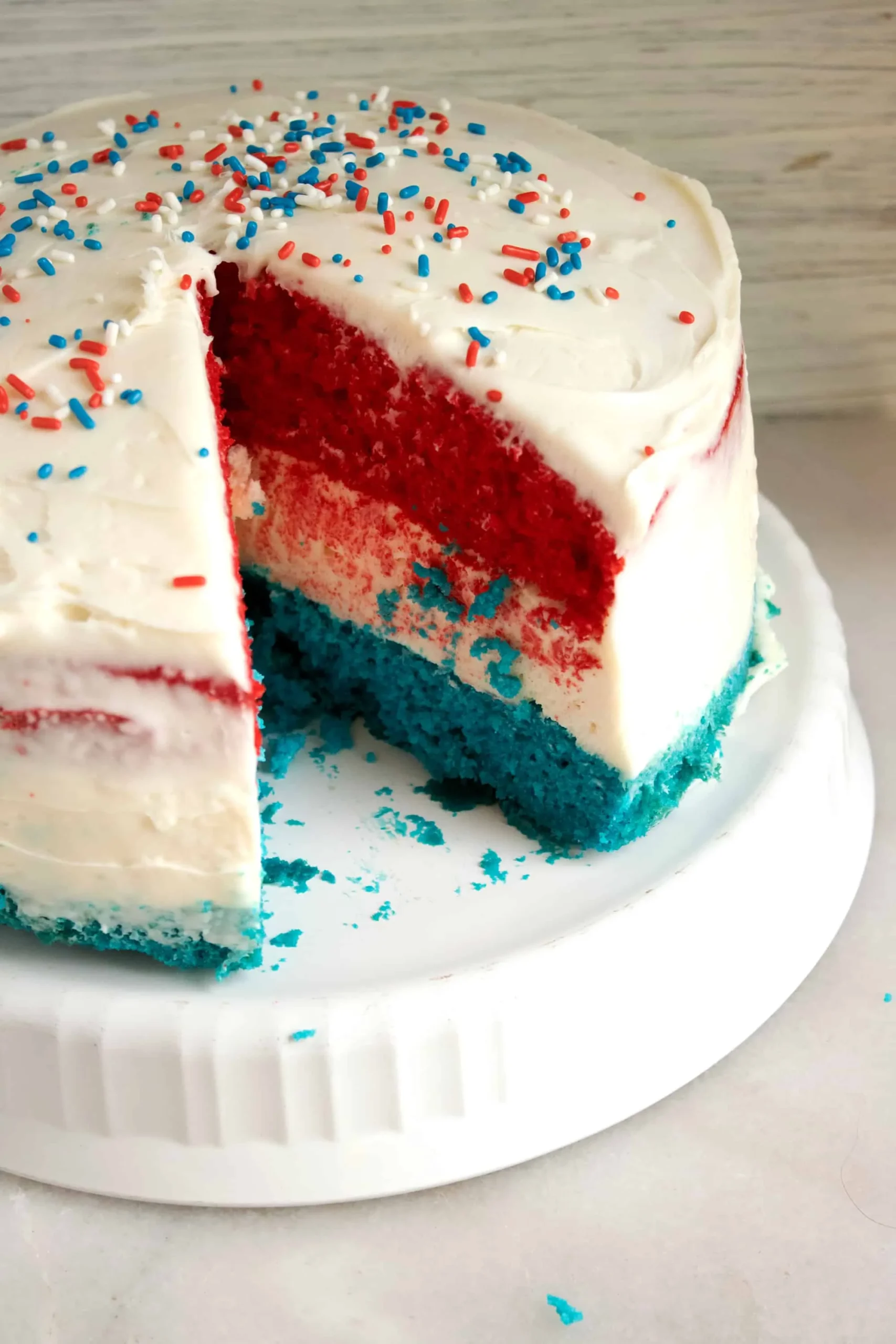 Red White and Blue Layer Cake