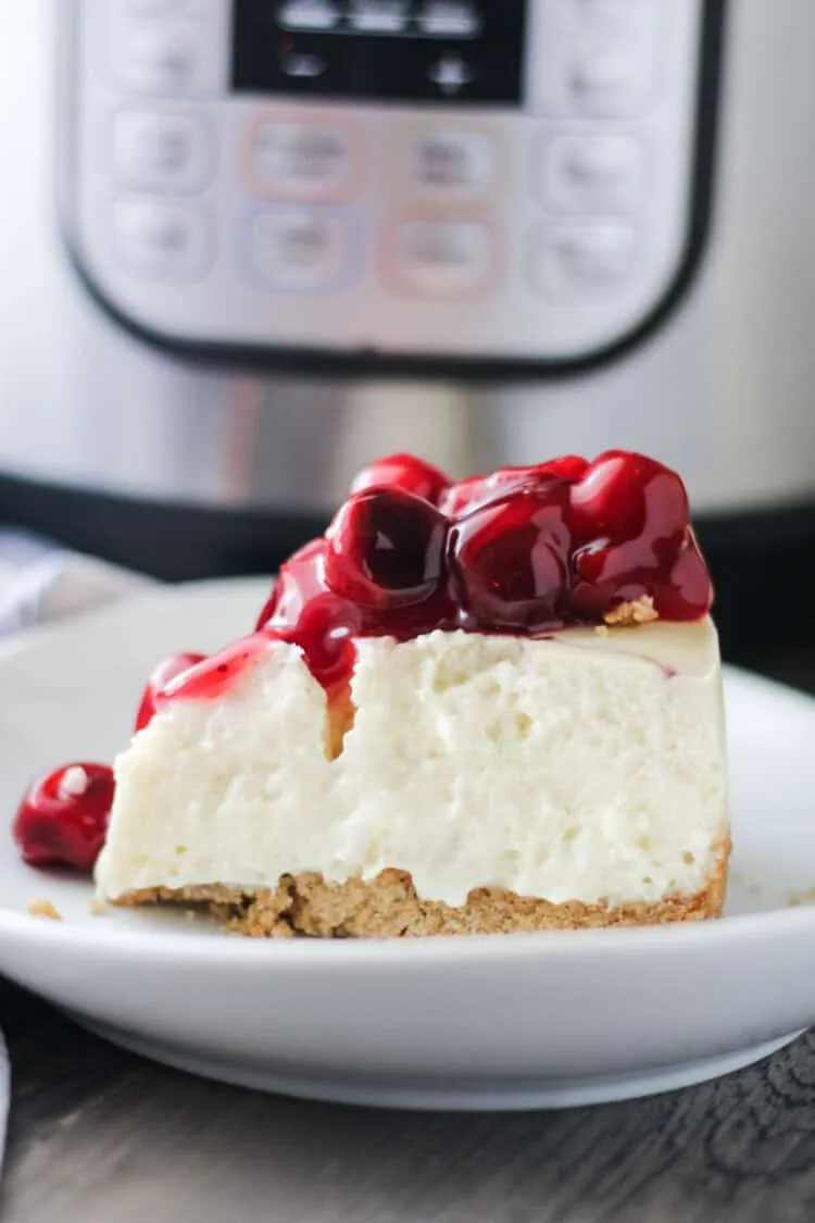Red, White and Blueberry Instant Pot Cheesecake