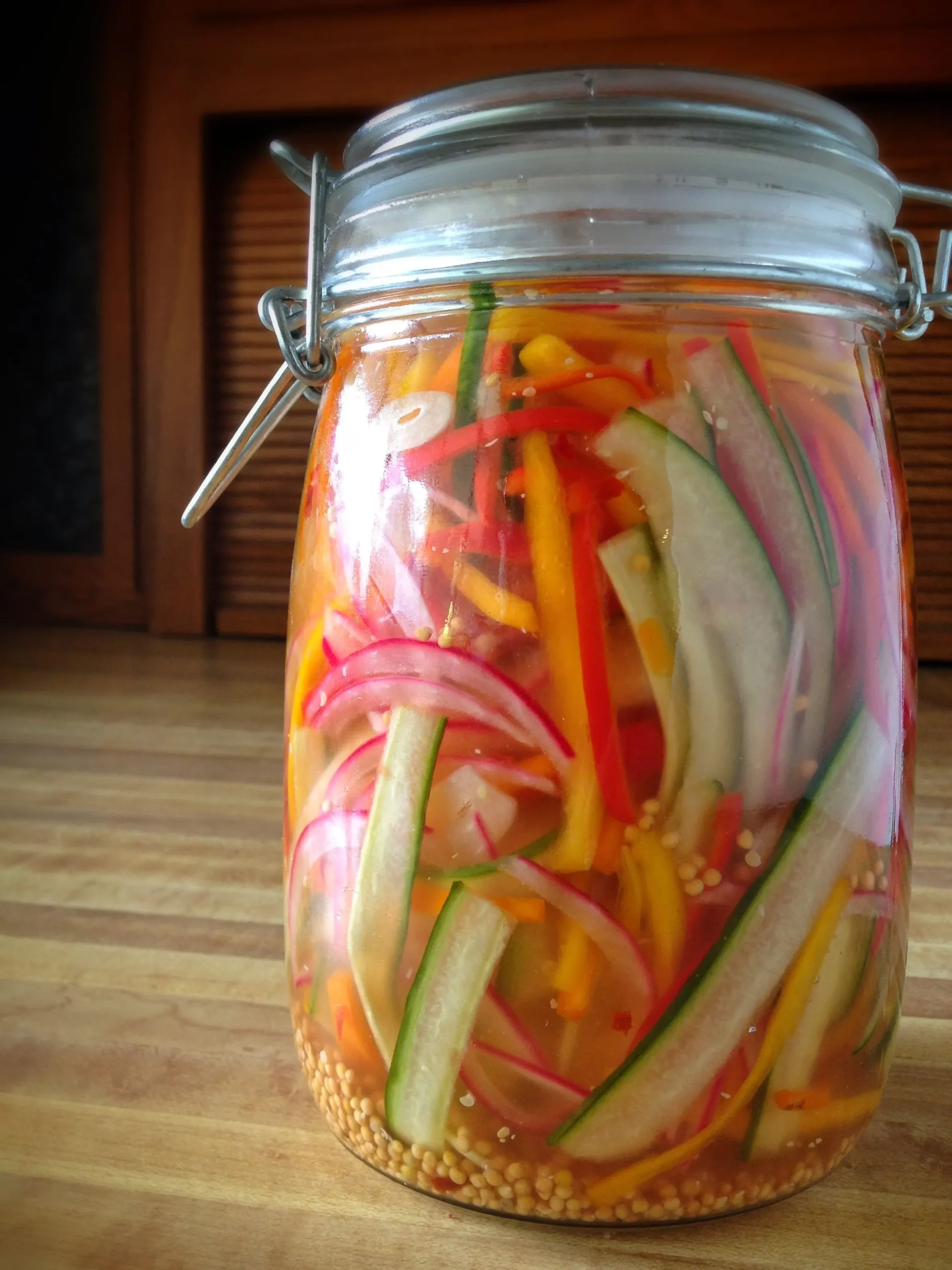 Refrigerator Pickled Salad Bread and Butter Style