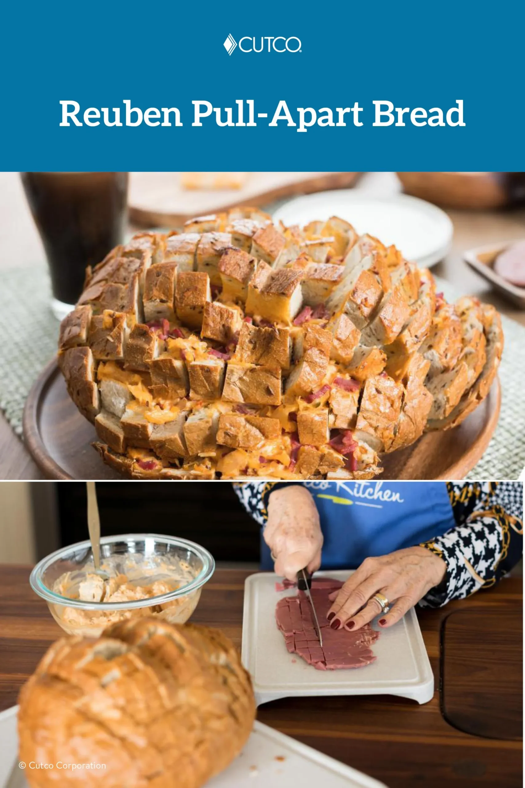 Reuben Pull Apart Bread