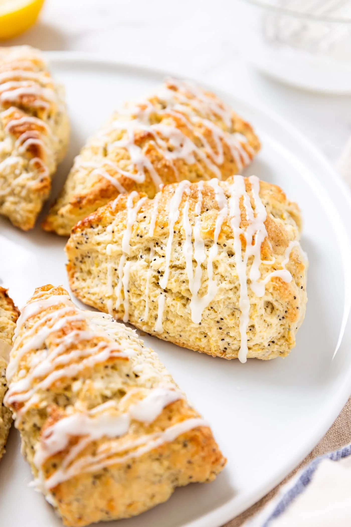 Ridiculously Easy Lemon Poppy Seed Scones