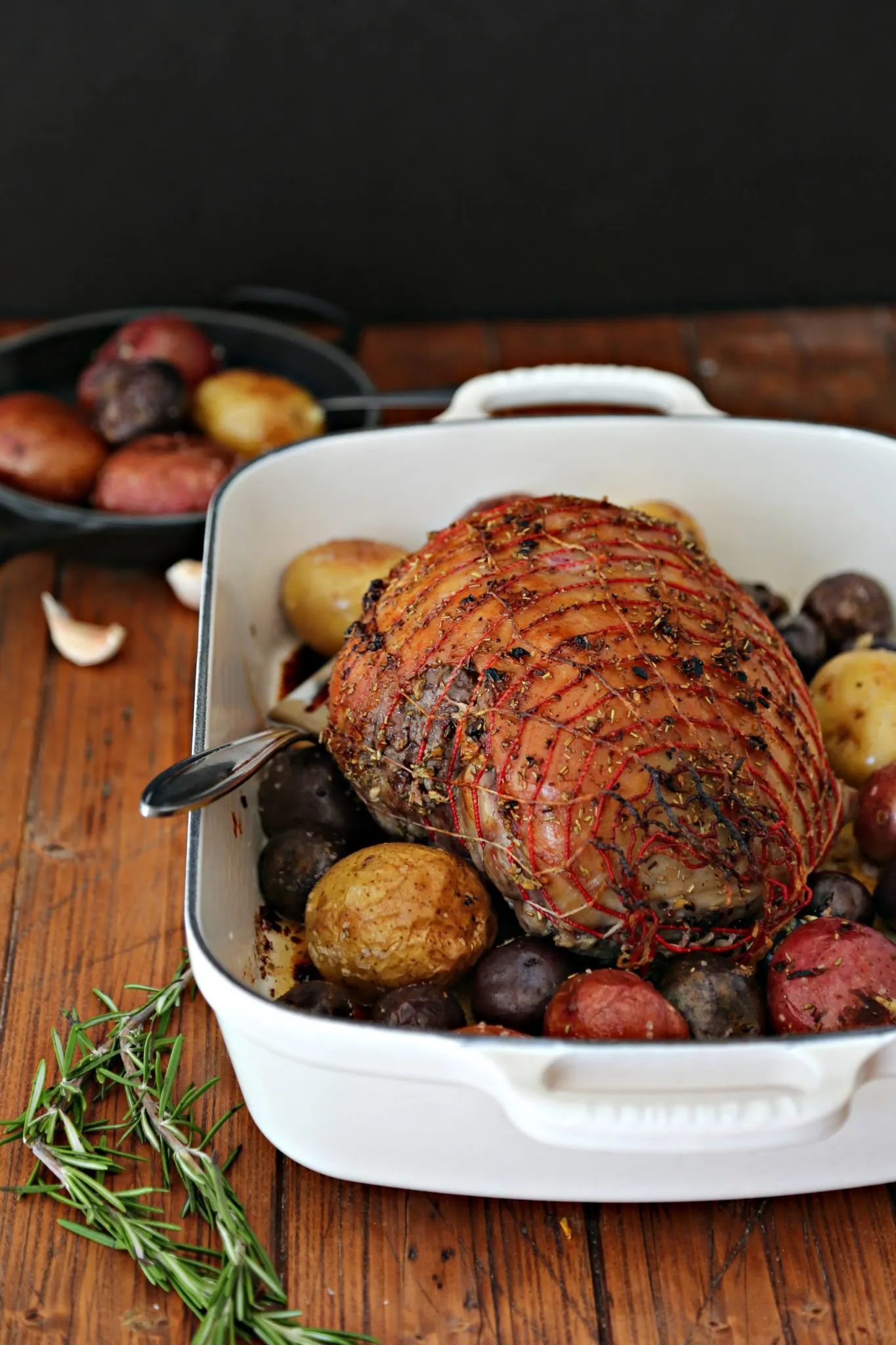 Roast Leg of Lamb with Garlic Herbs