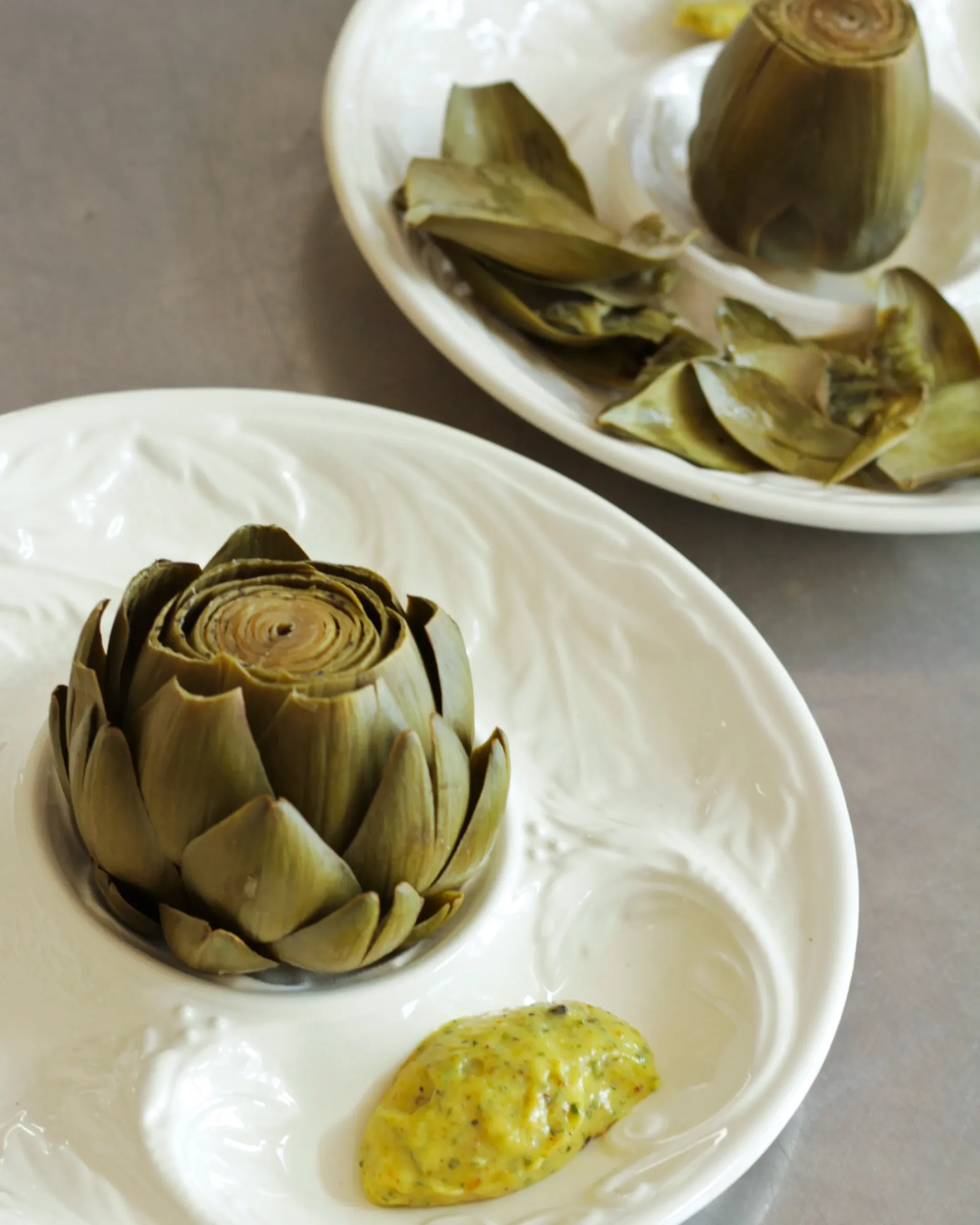 Roasted Artichokes with Lemon Tarragon