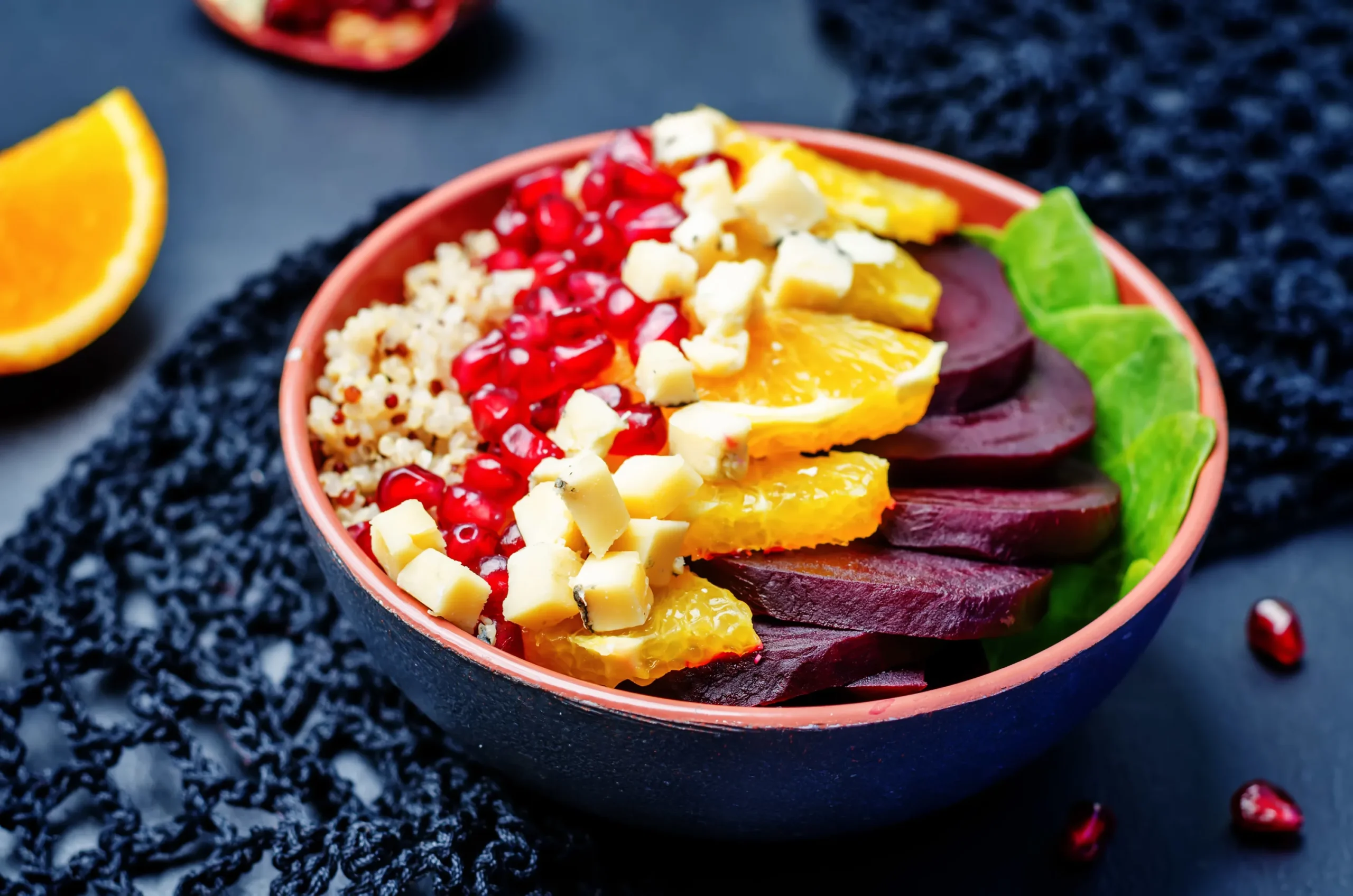 Roasted Beets with White Balsamic and Citrus Dressing