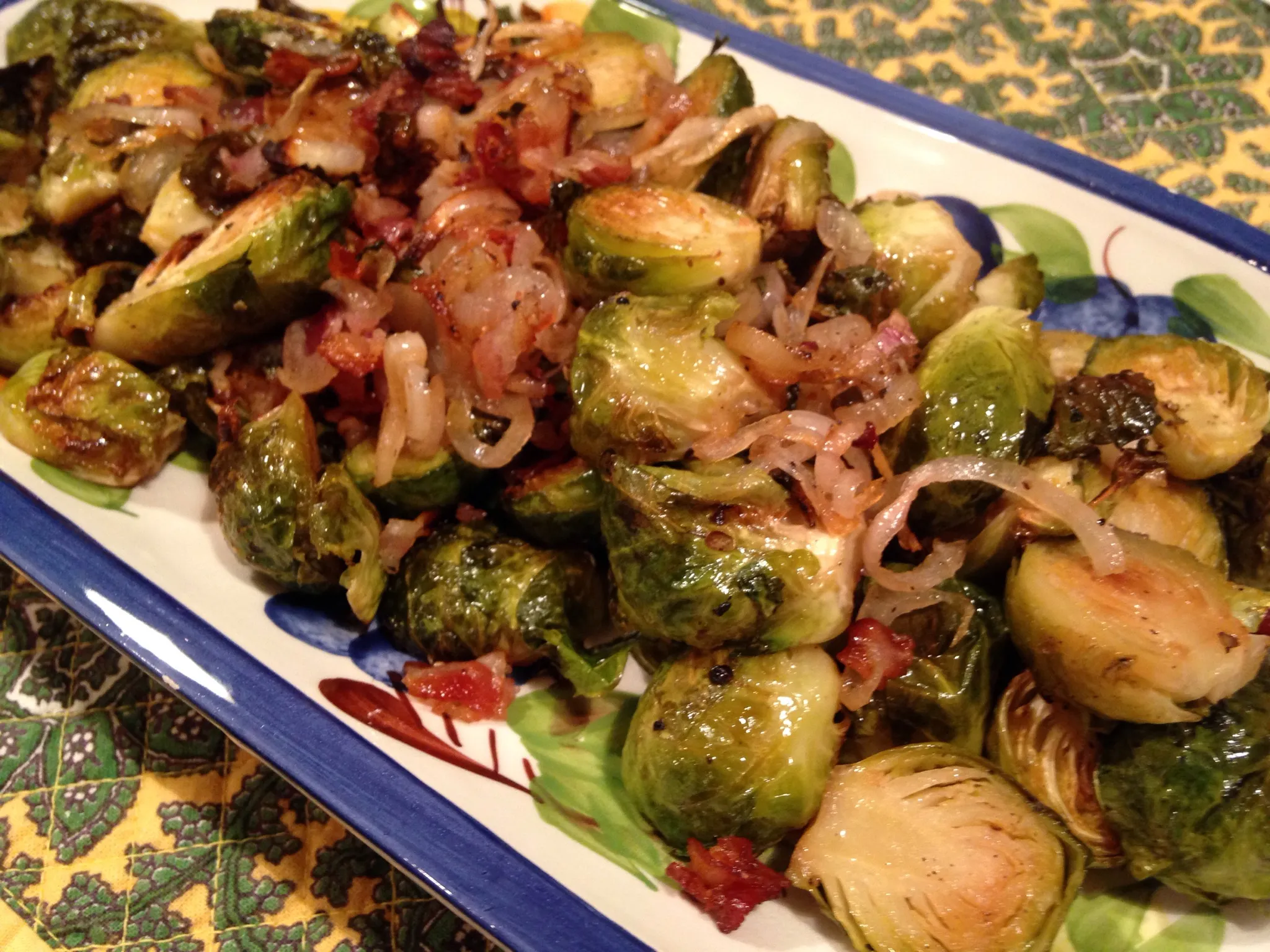 Roasted Brussels Sprouts with Pancetta