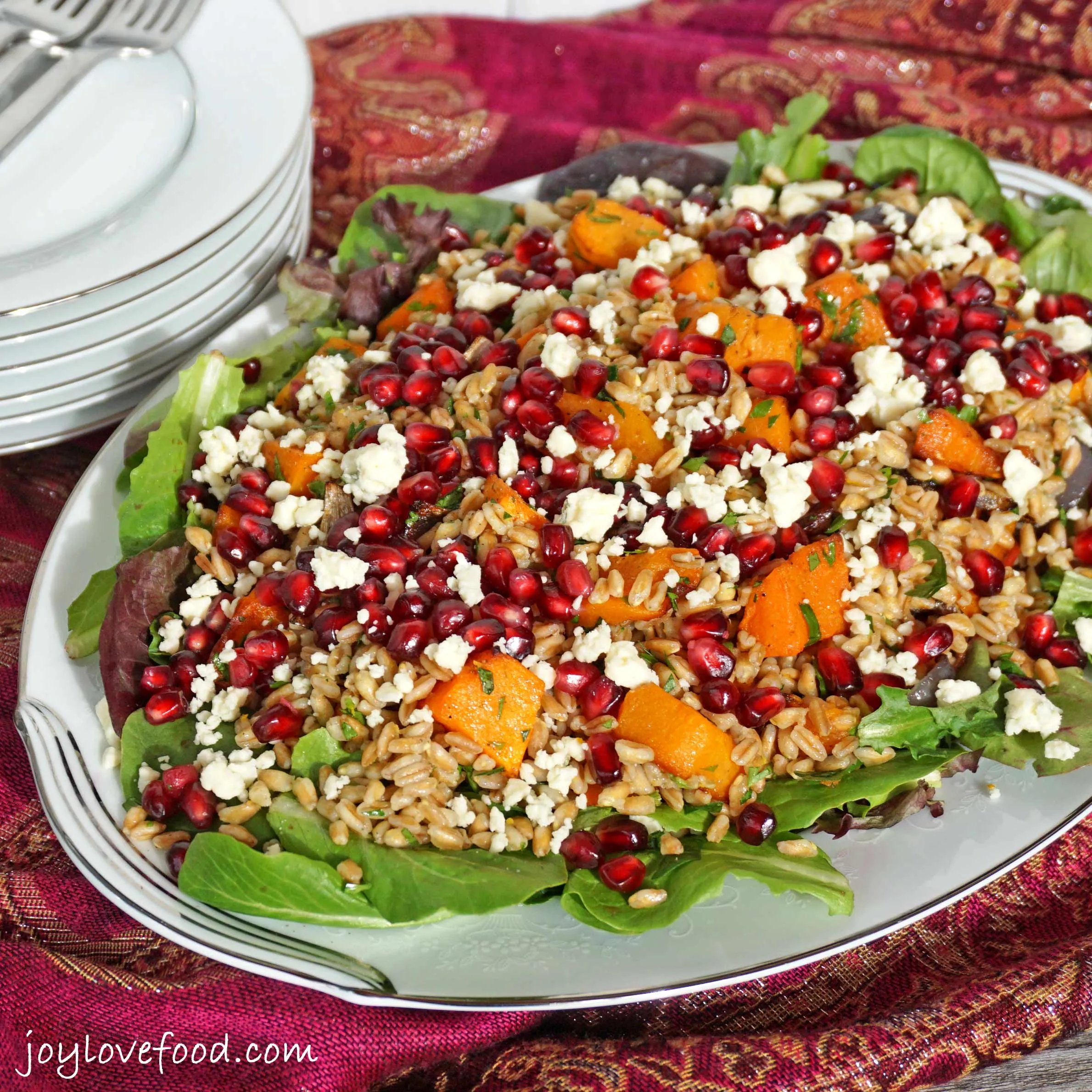 Roasted Butternut Farro Salad