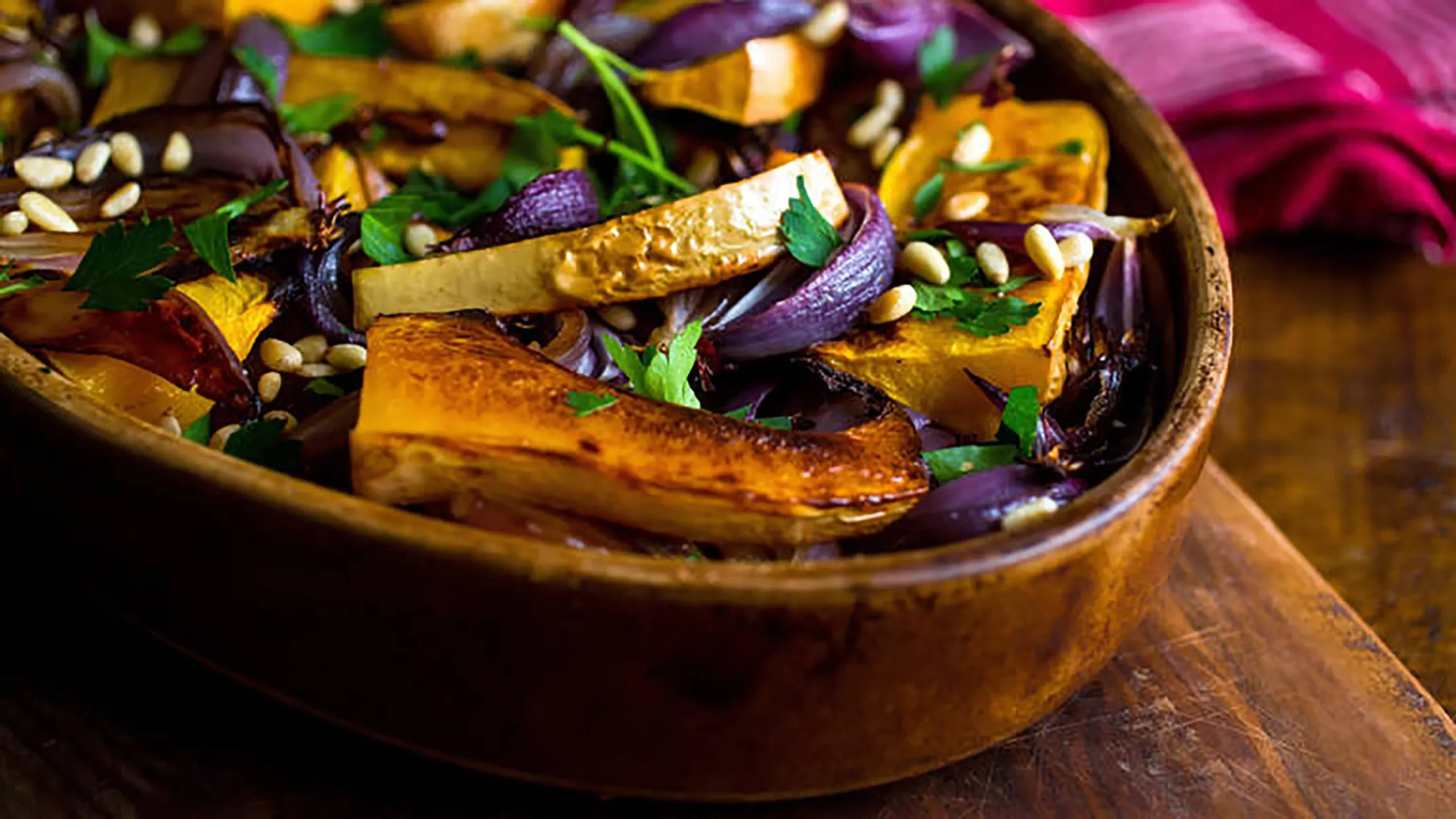 Roasted Butternut Squash and Red Onion