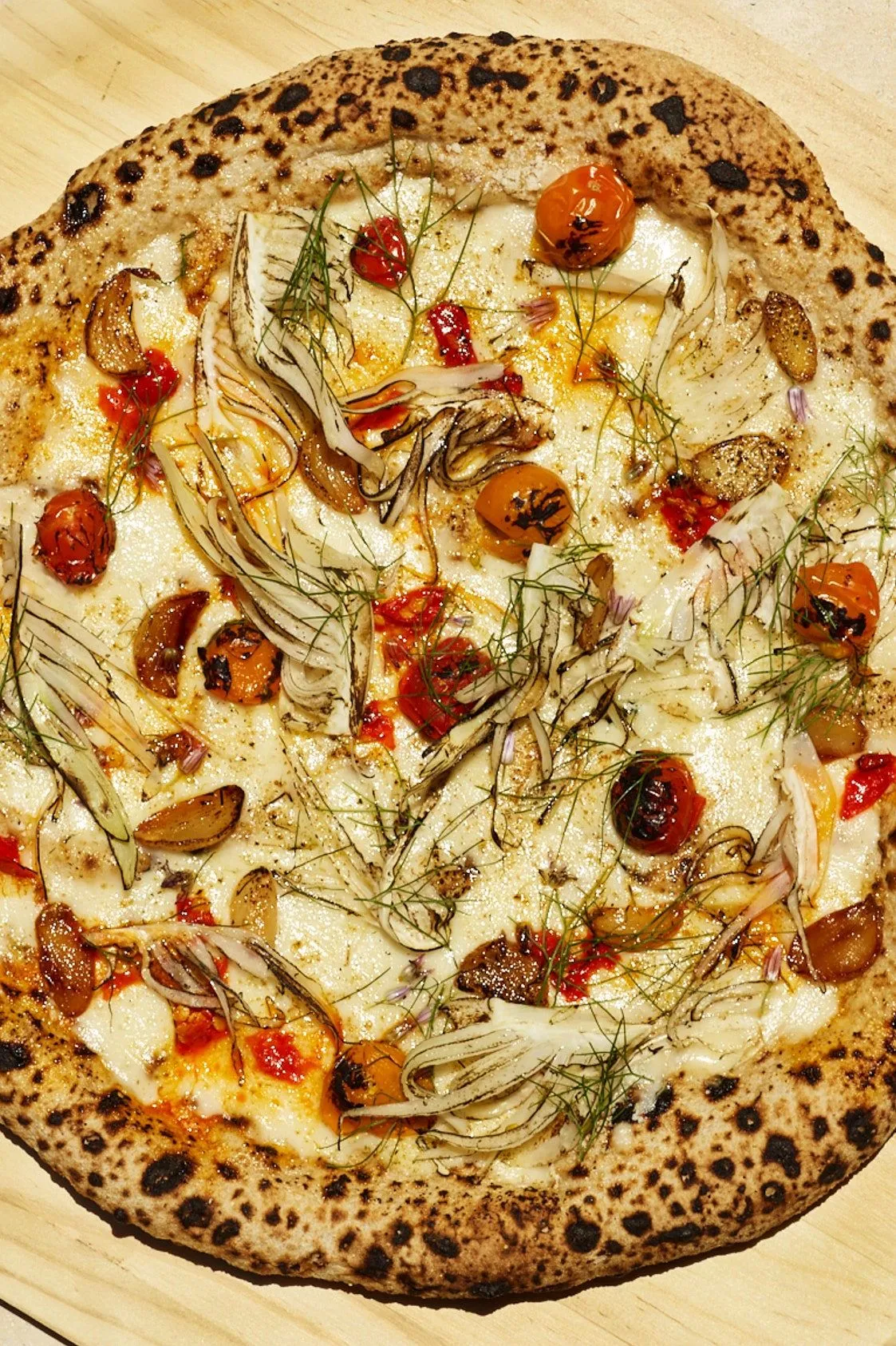 Roasted Eggplant Fennel Pizza