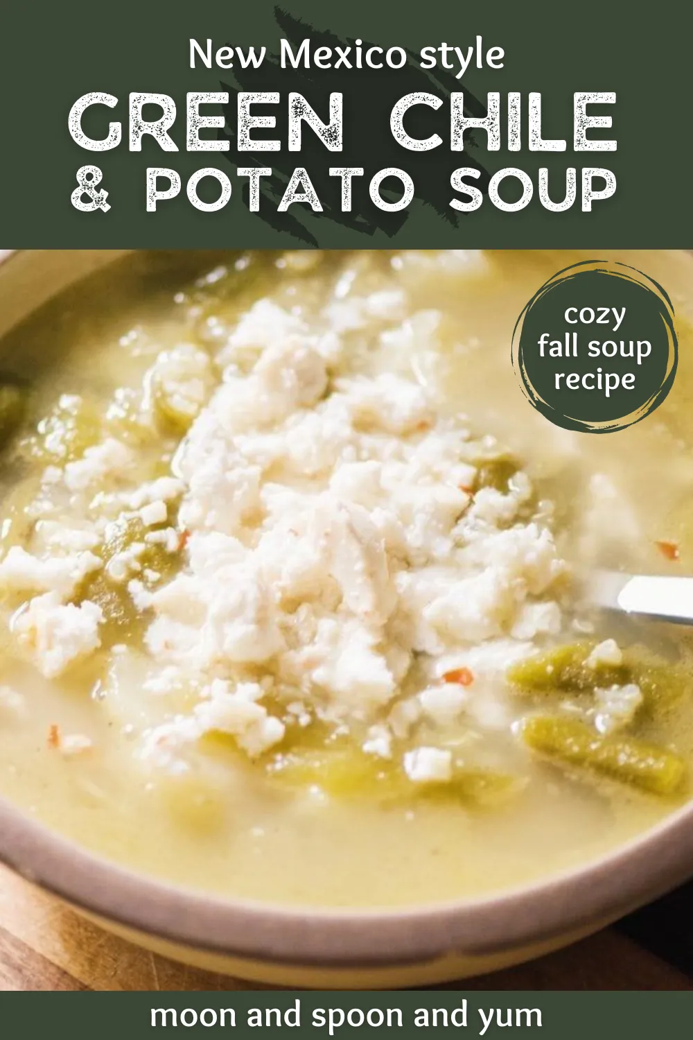 Roasted Green Chile Potato Quinoa Soup