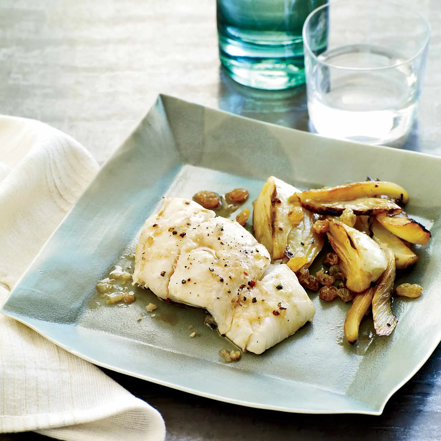 Roasted Halibut with Fennel Potatoes