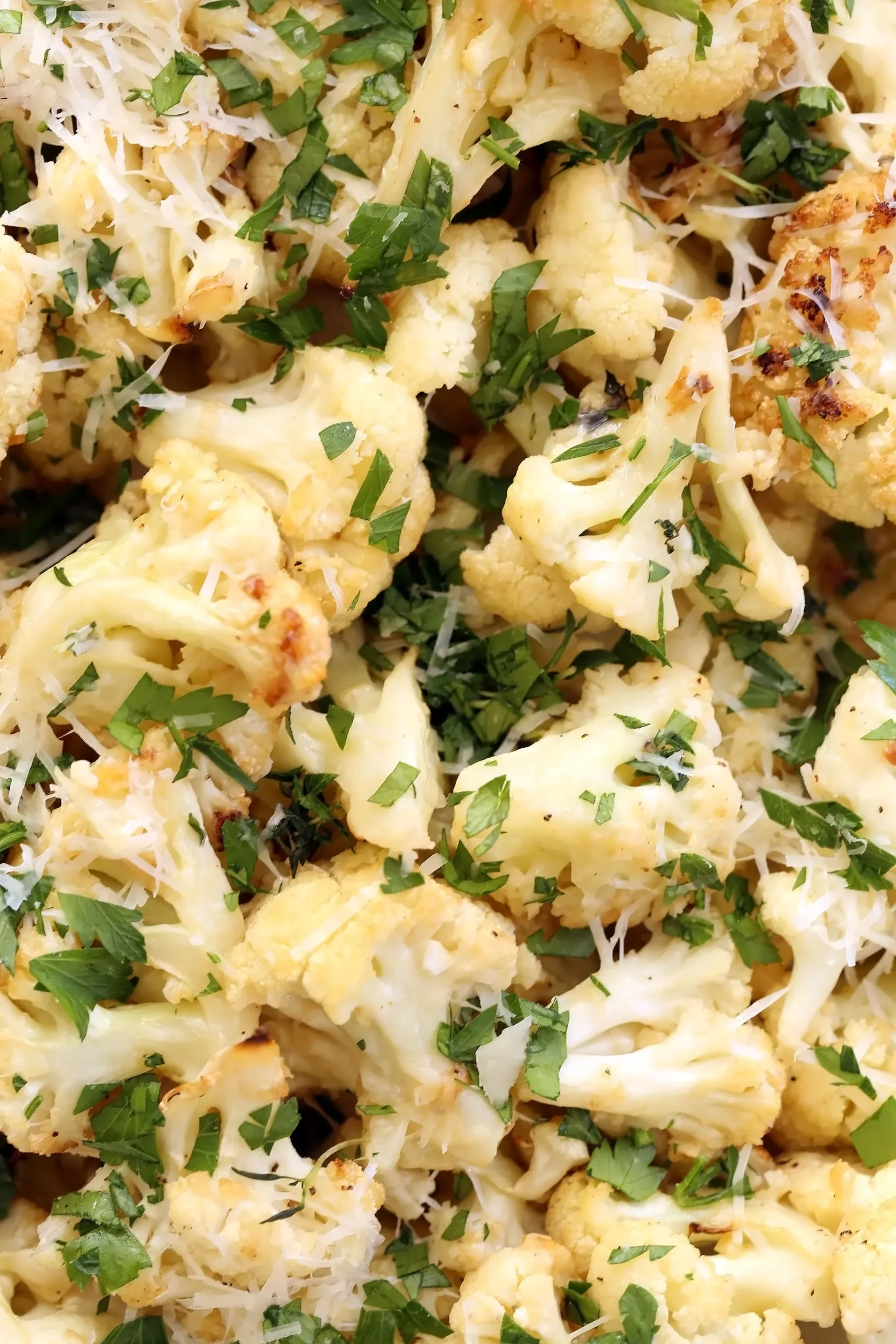 Roasted Parmesan Garlic Cauliflower