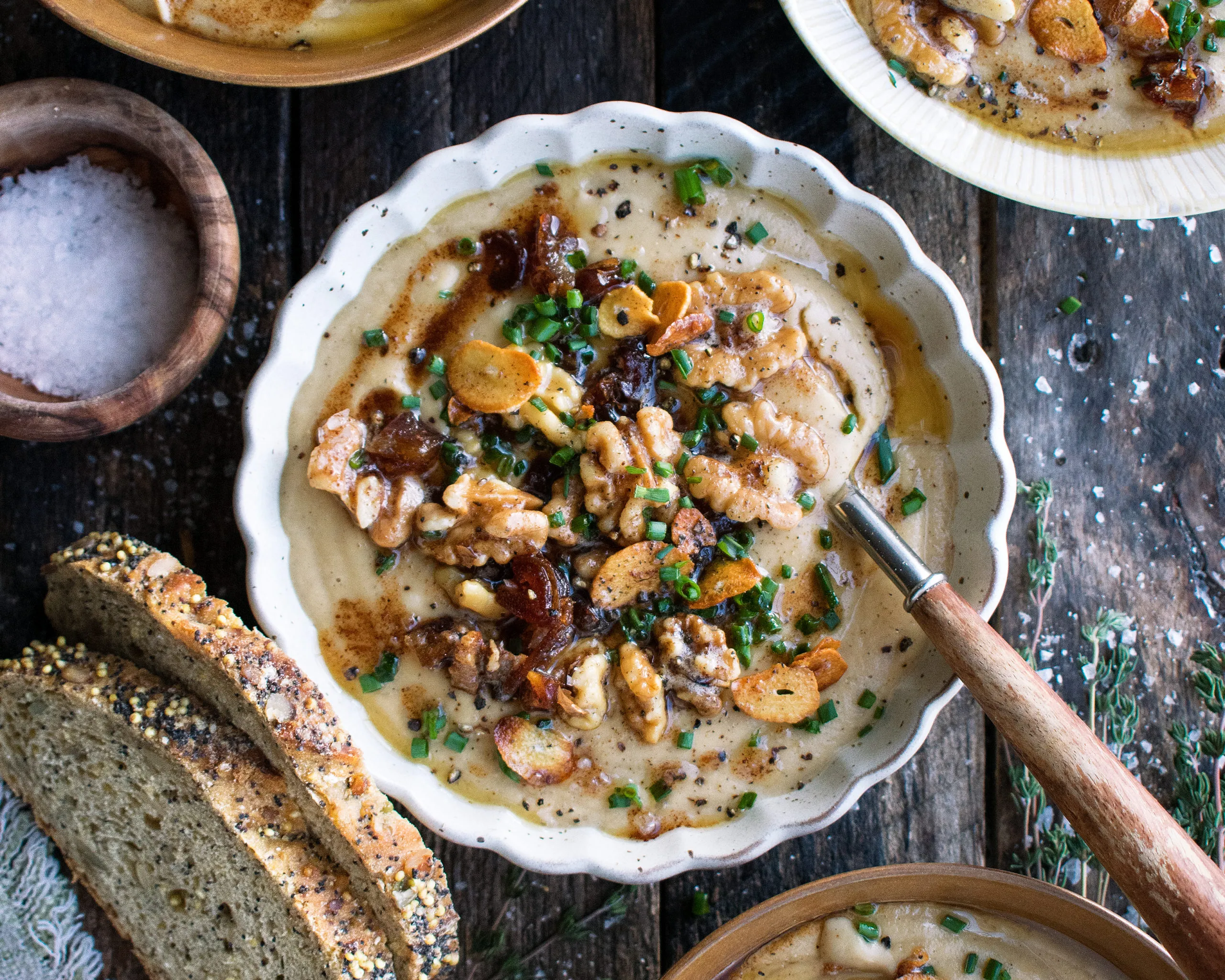Roasted Parsnip and Garlic Soup