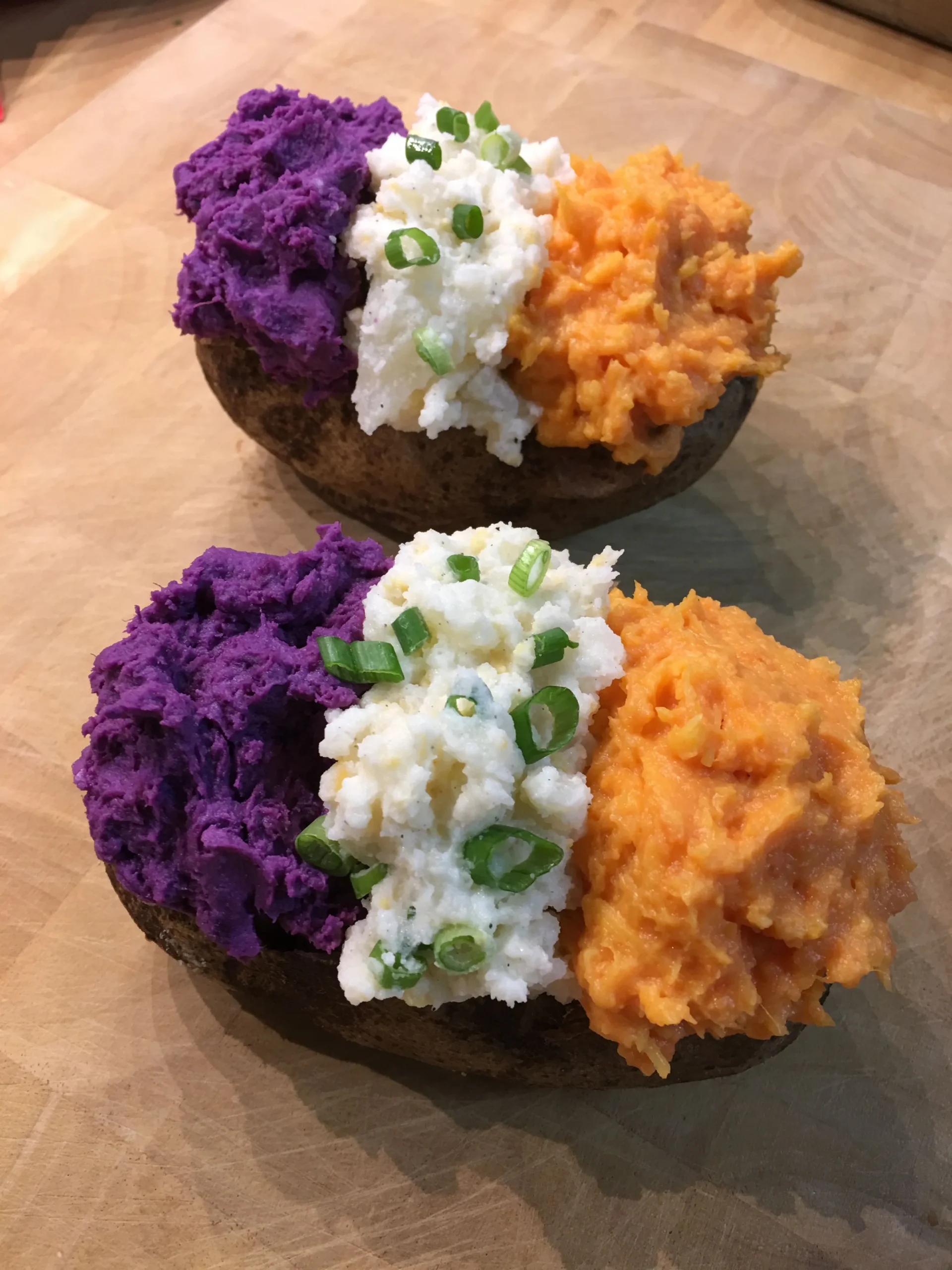 Roasted Purple Potatoes with Lemon Dijon Thyme Dressing