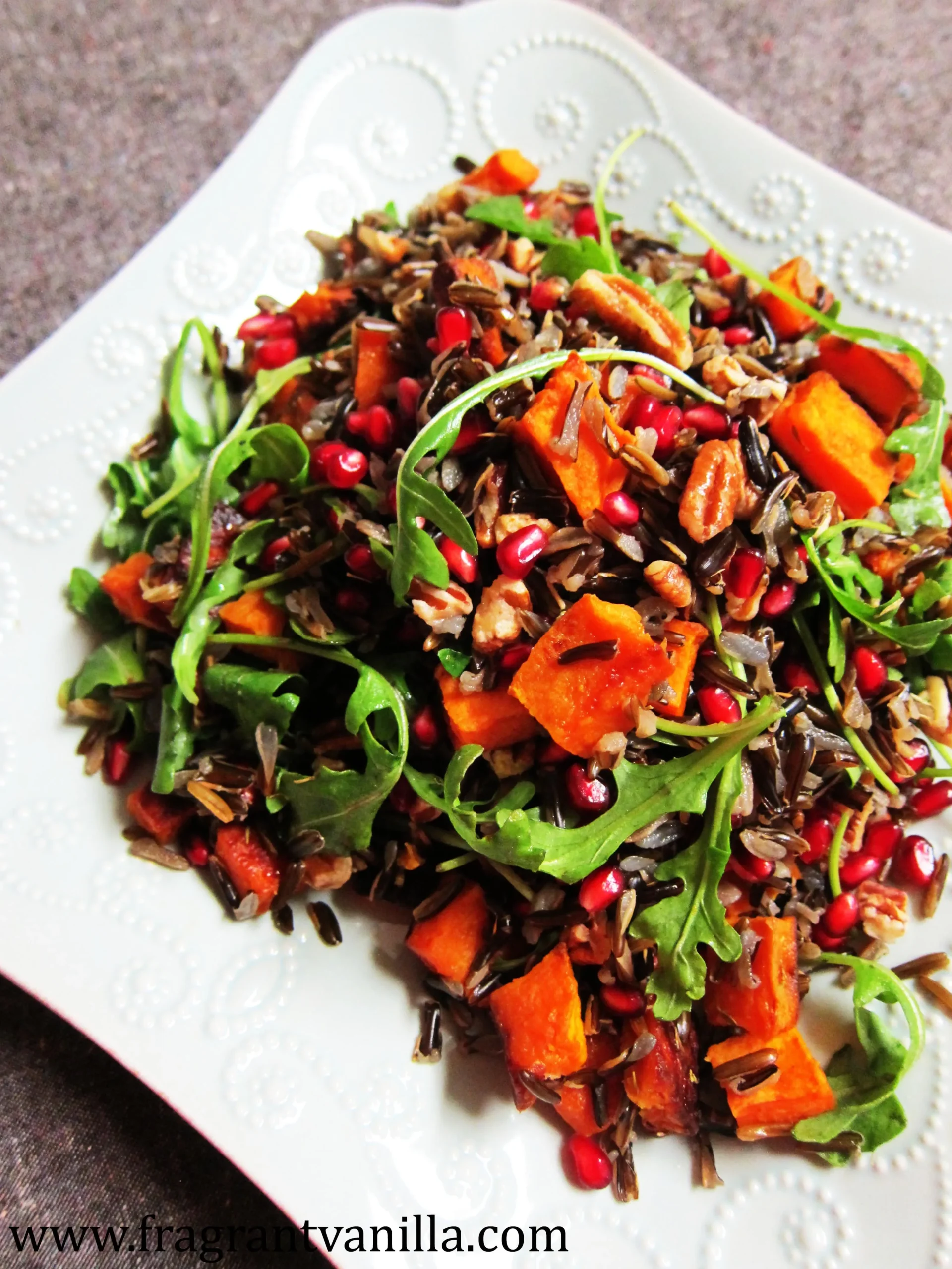 Roasted Sweet Potato and Wild Rice Salad