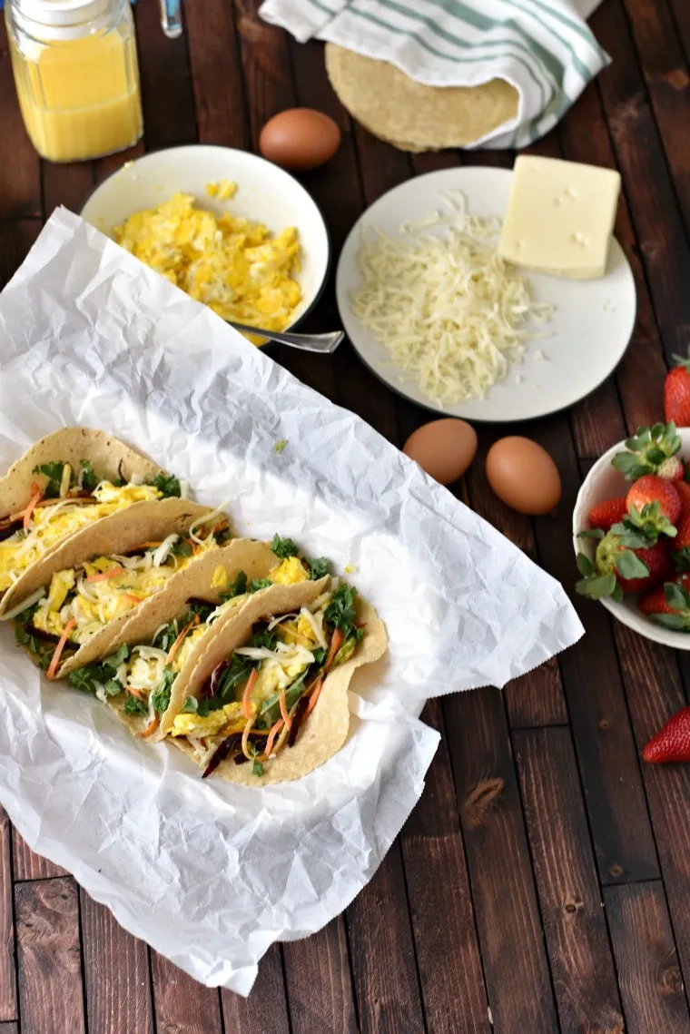 Roasted Vegetable Breakfast Tacos