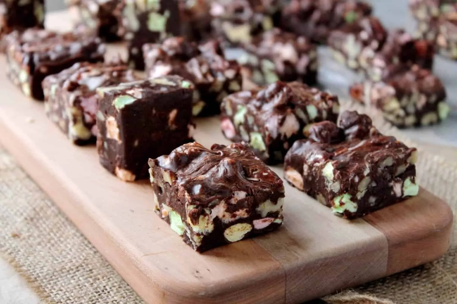 Rocky Road Cookie Fudge Bars