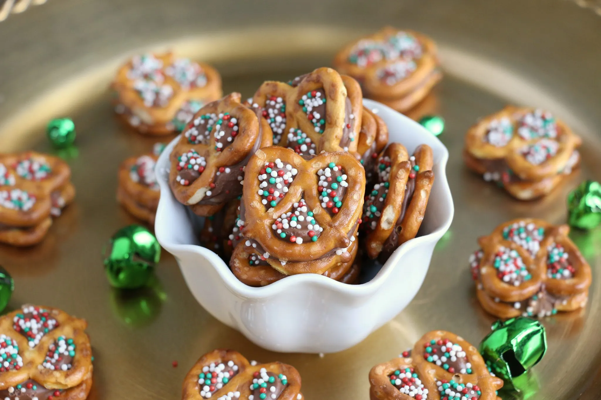 Rolo Pretzel St Patricks Day Treats