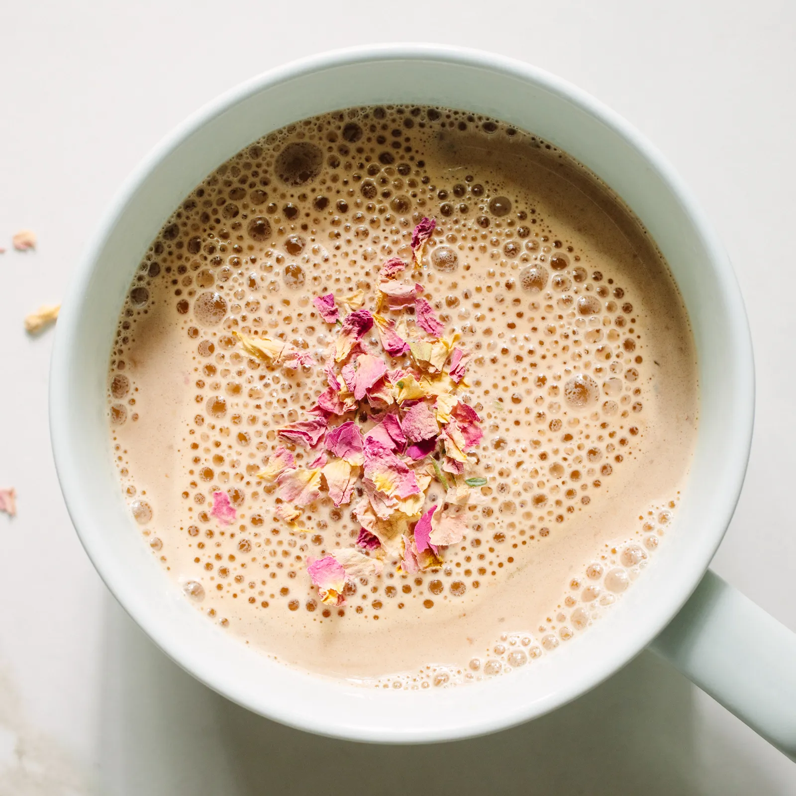 Rose Rooibos Tea Latte