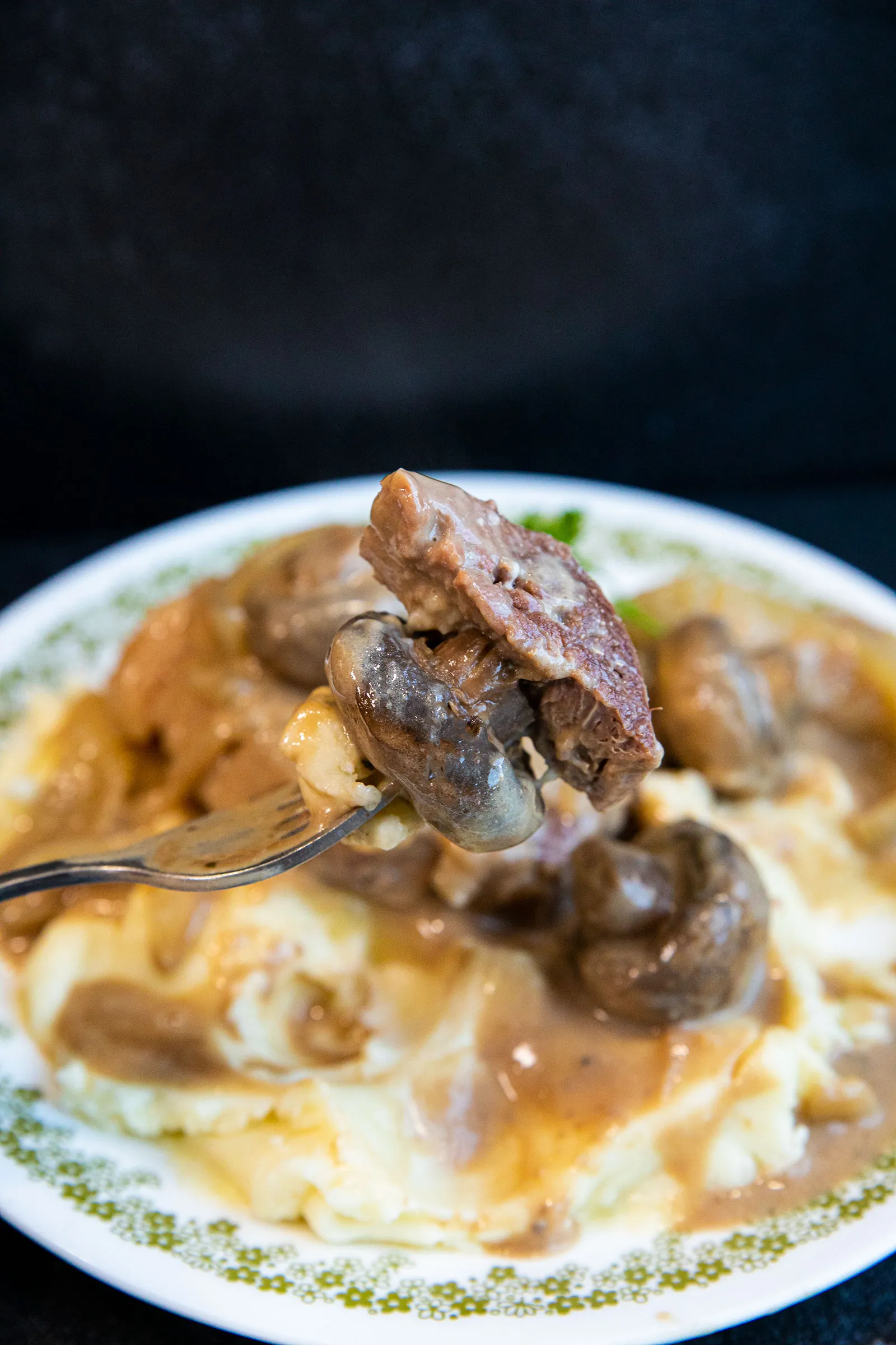 Round Steak and Mushrooms