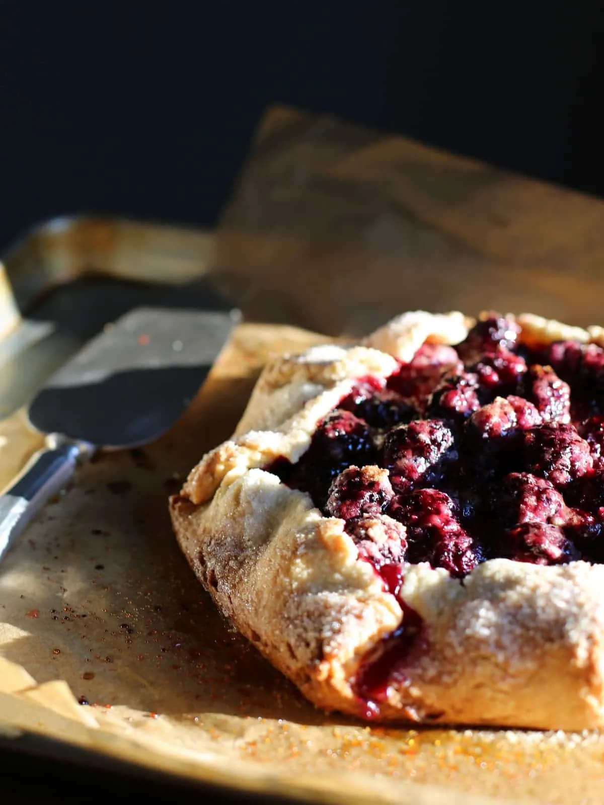 Rustic Blackberry and Lime Galette