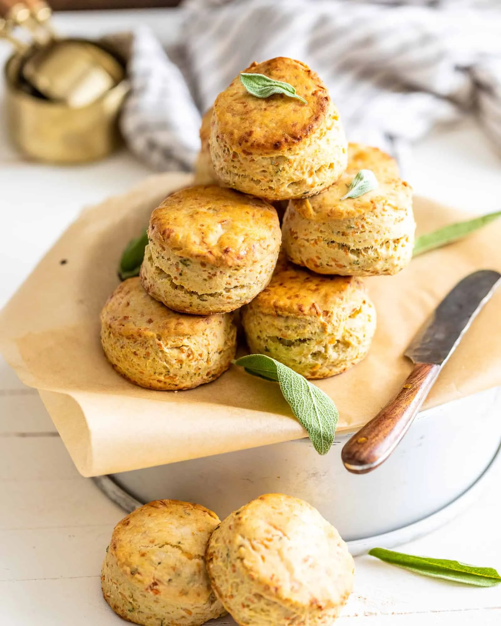 Sage Brown Butter Biscuit with Parmesan