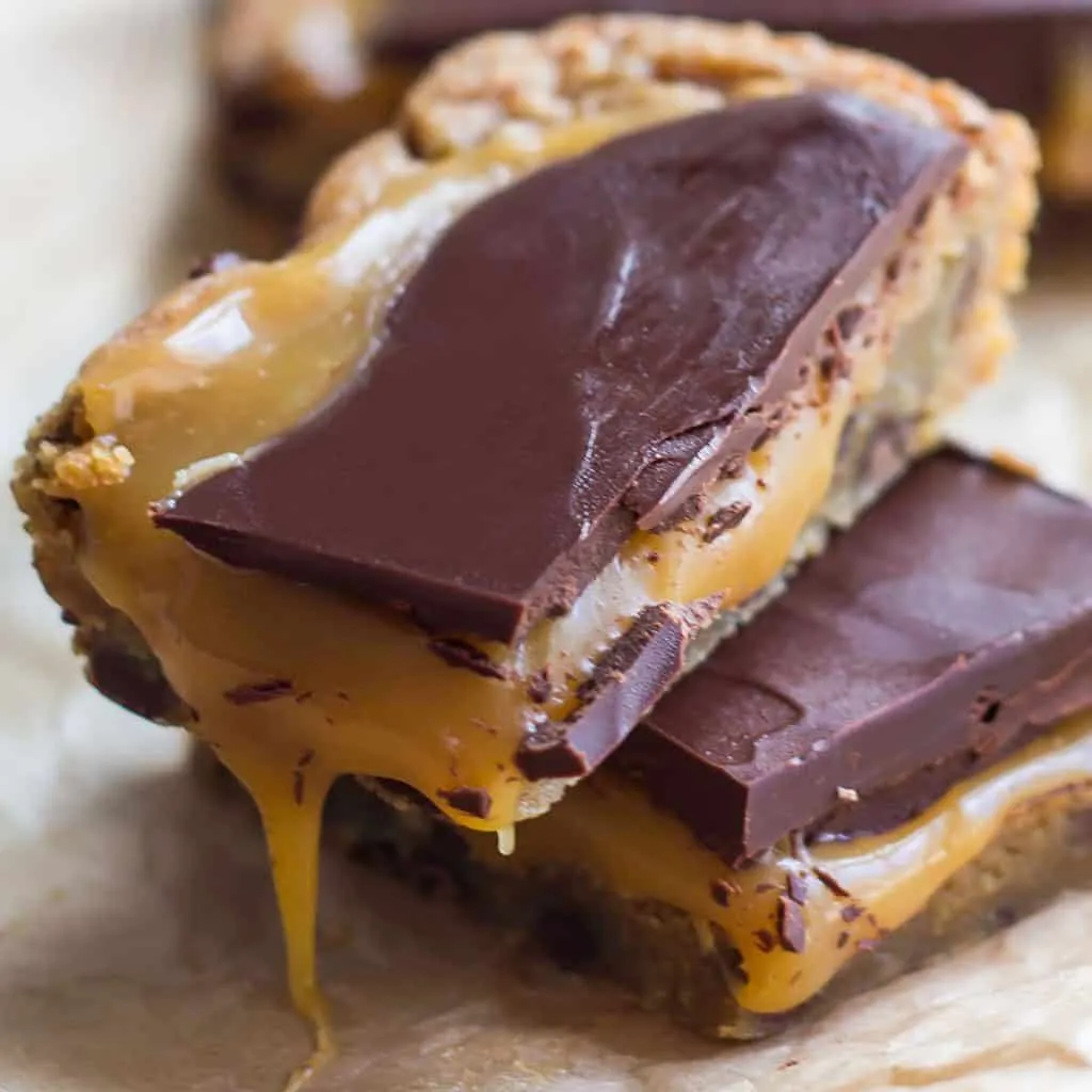 Salted Caramel Butterscotch Blondie Bars