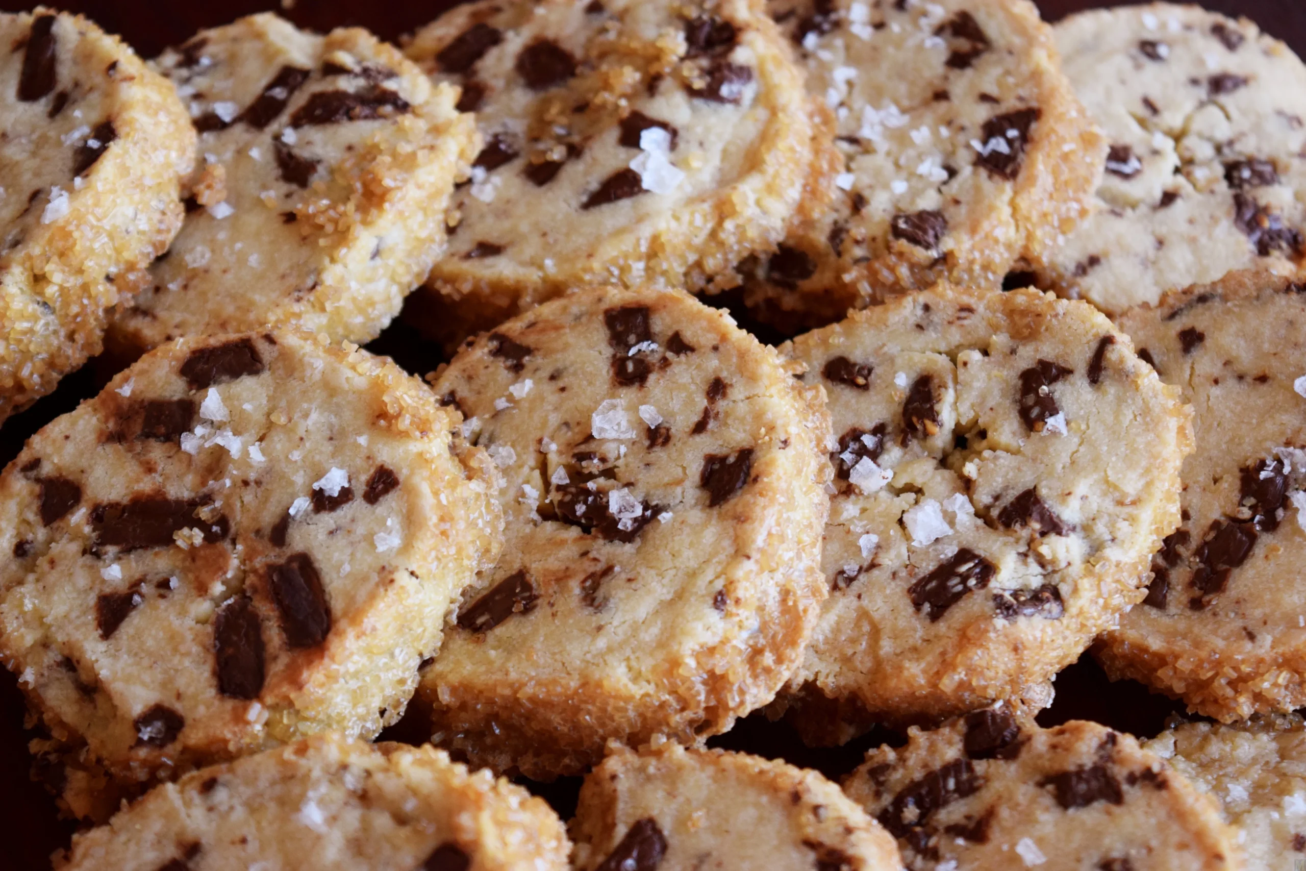 Salted Chocolate Shortbread Cookies