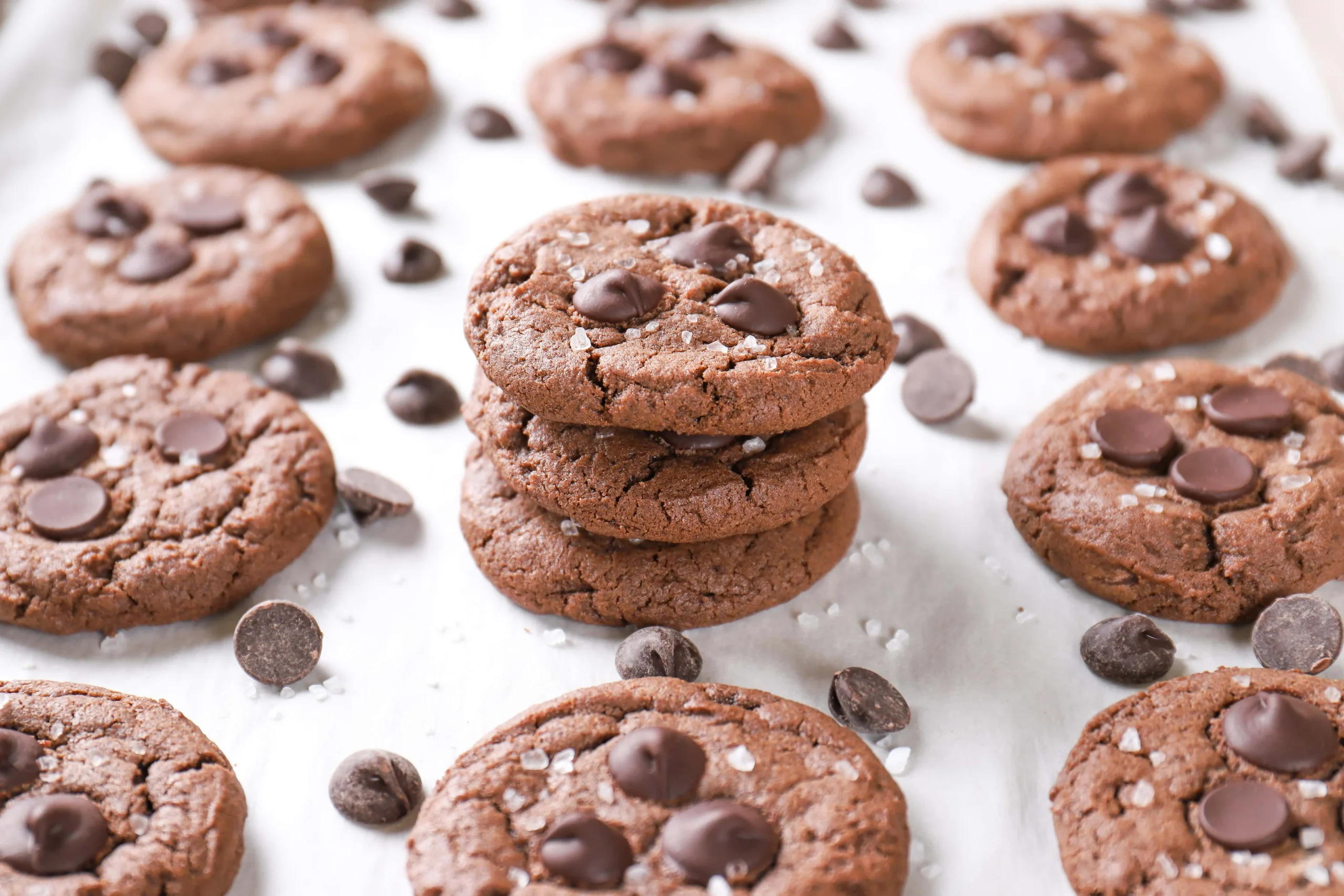 Salted Dark Chocolate Cookies