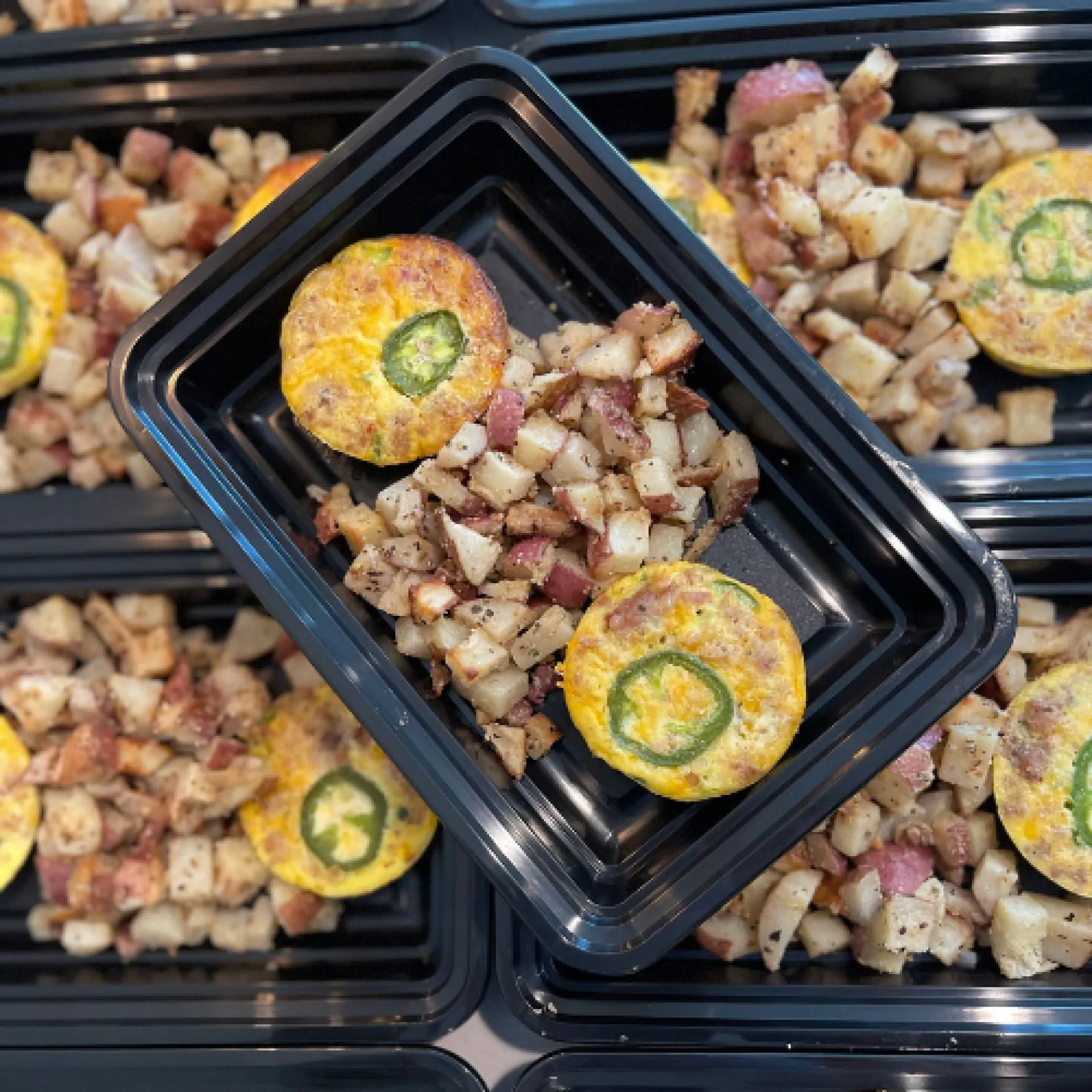 Sausage Cheddar and Jalapeno Egg Bites