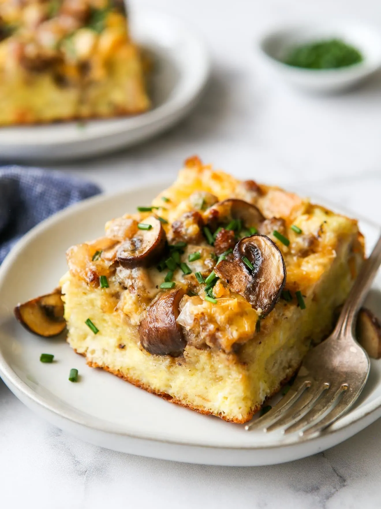 Sausage Mushroom Breakfast Casserole