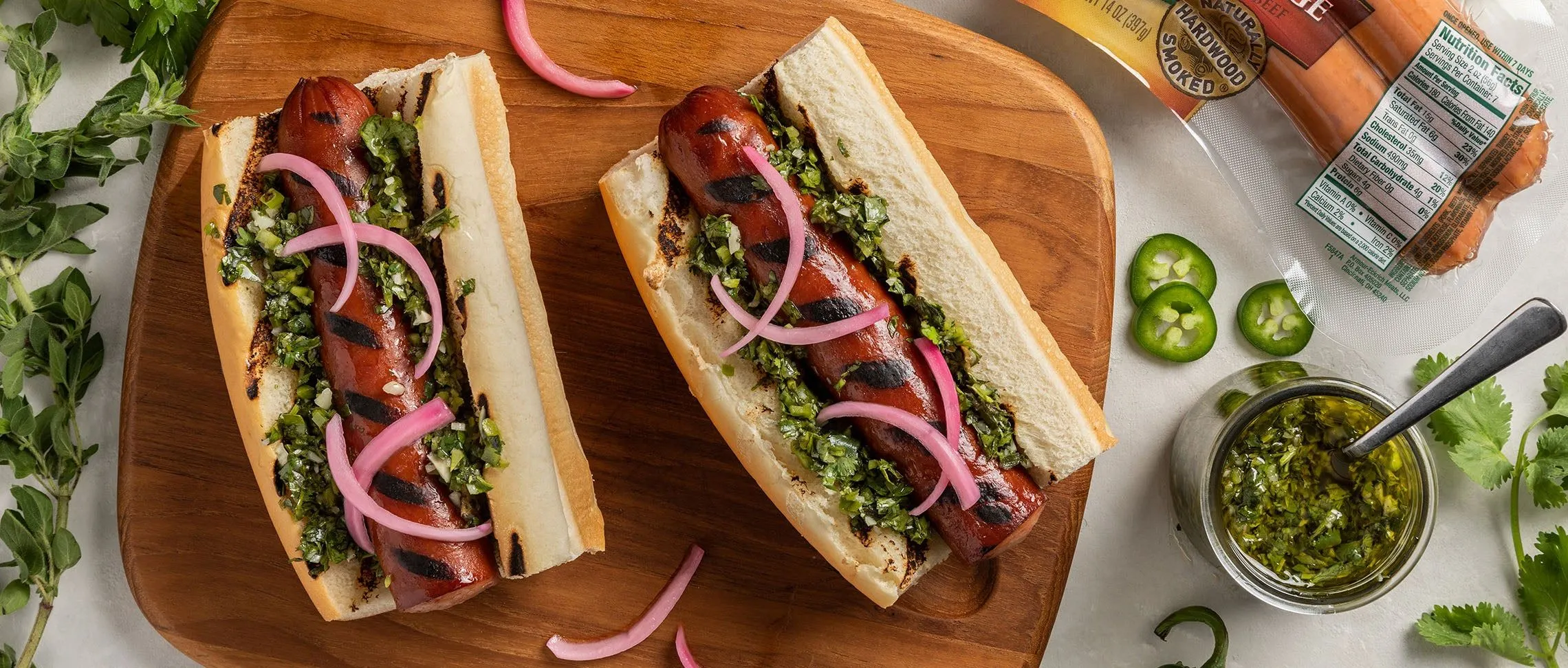 Sausage Pepper Chimichurri Sandwich