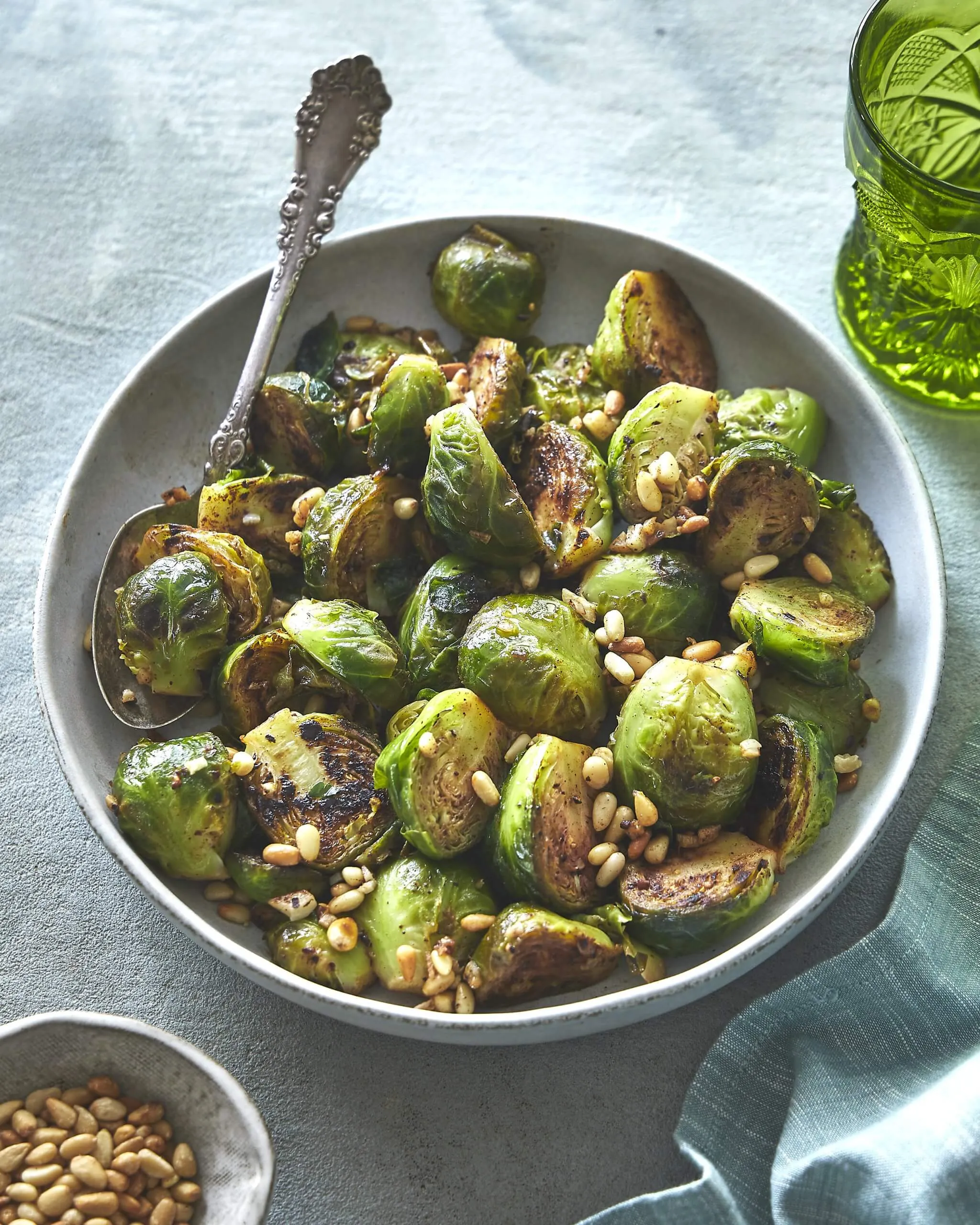 Sautéed Brussels Sprouts with Dates and Walnuts