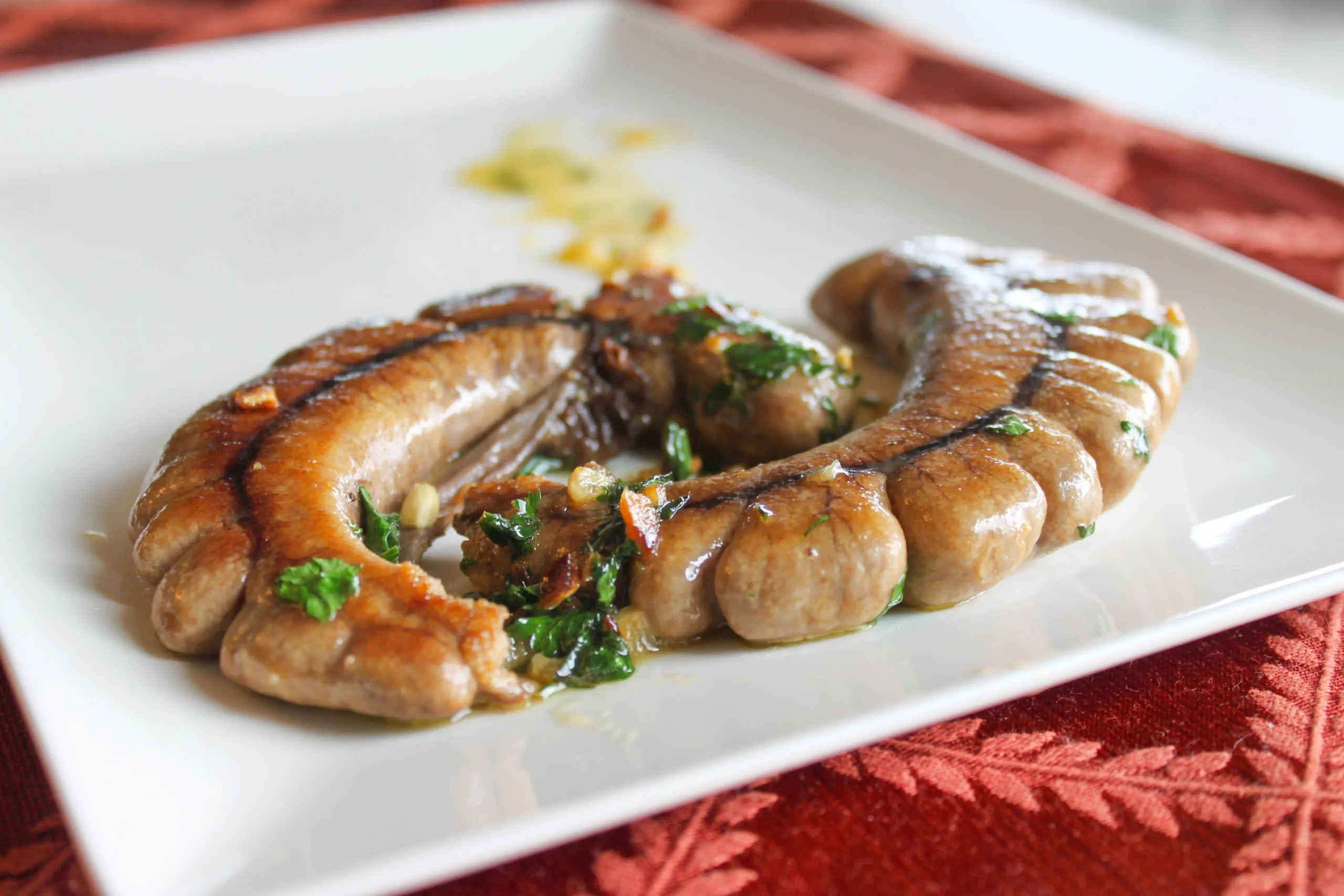 Sauteed Shad Roe with Onions and Garlic
