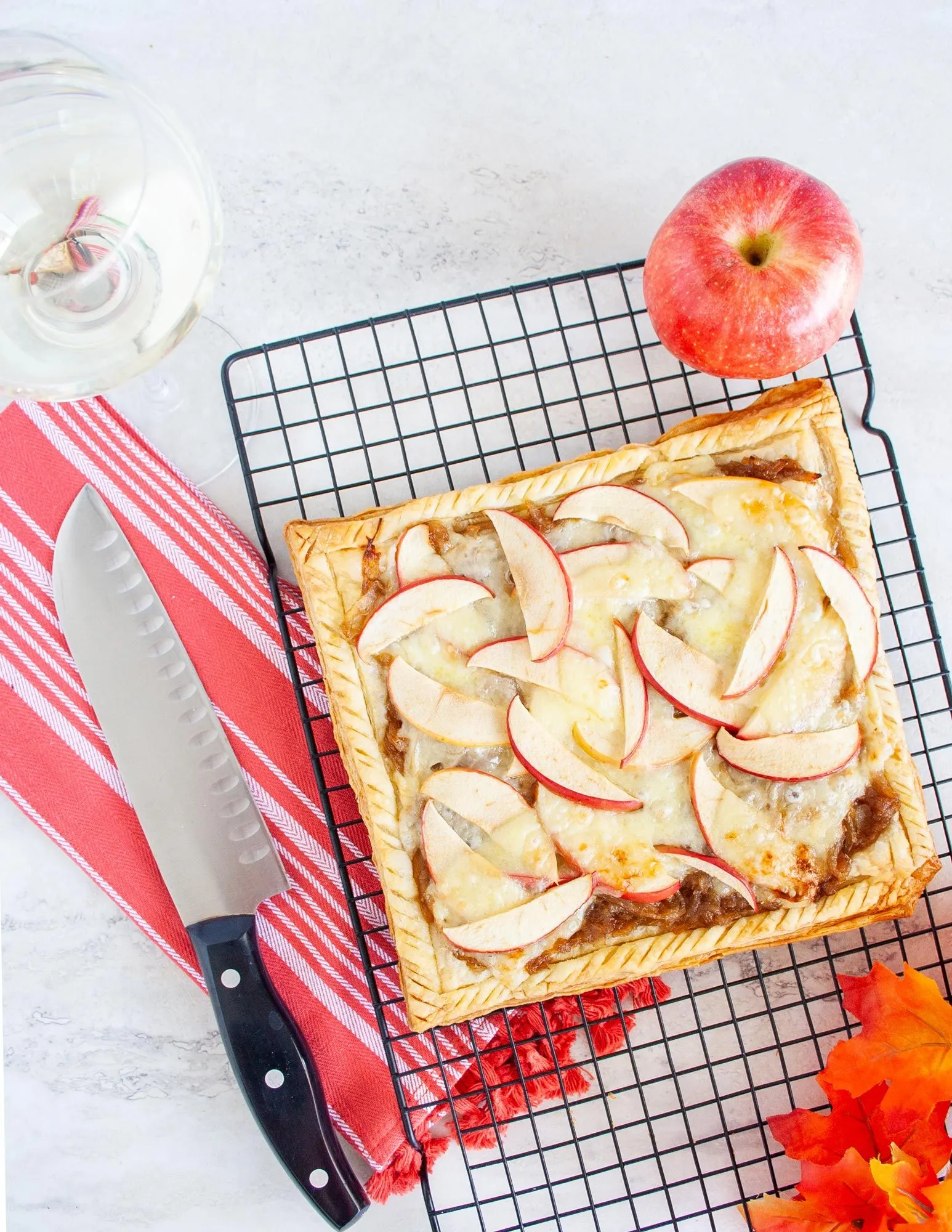 Savory Apple Chicken Tart