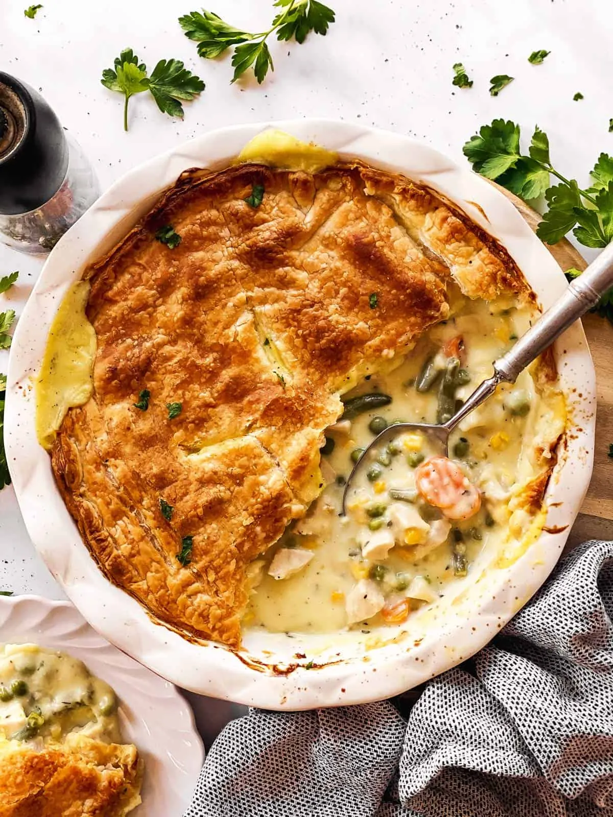 Savory Turkey Pot Pie Casserole