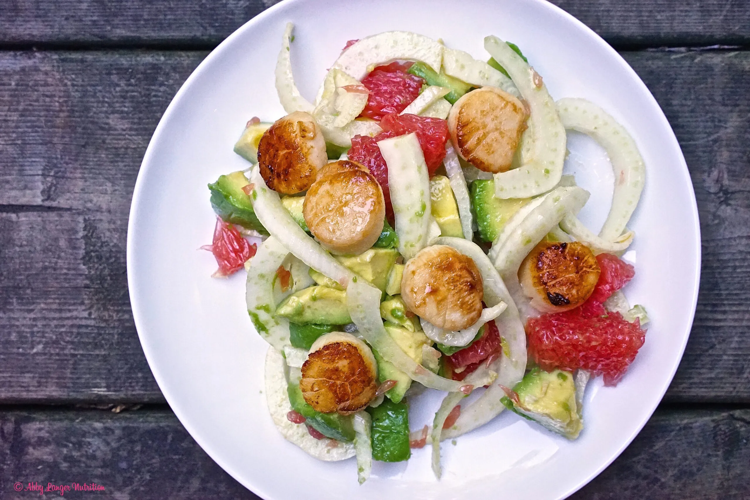 Scallop Salad with Grapefruit and Fennel
