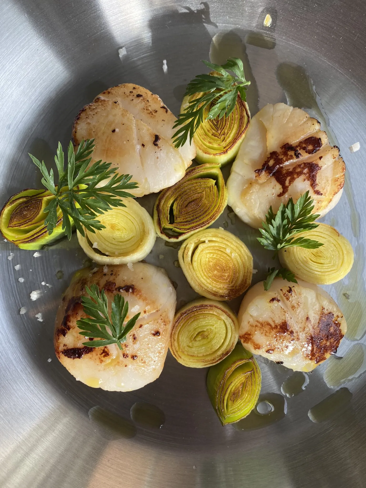 Scallop and Leek Tart