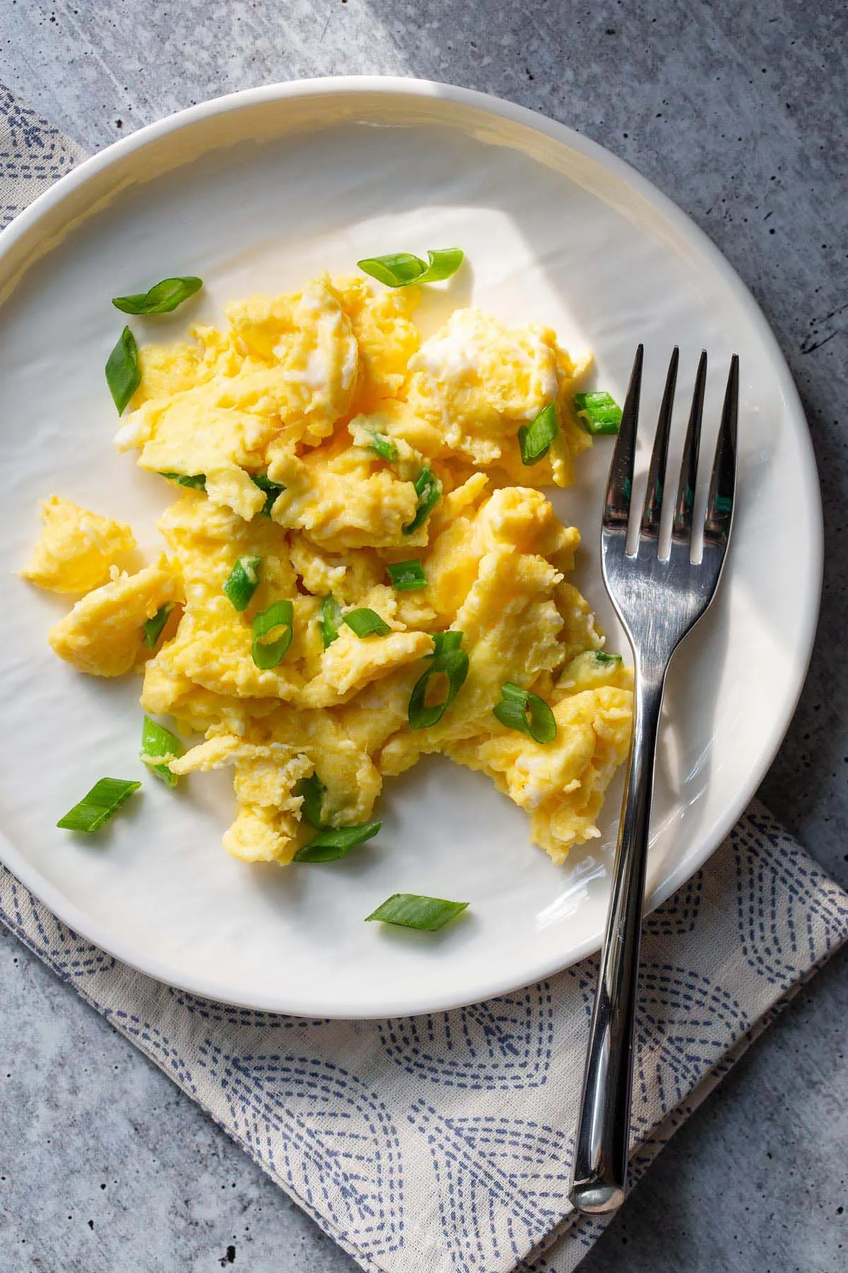 Scrambled Eggs Green Onions